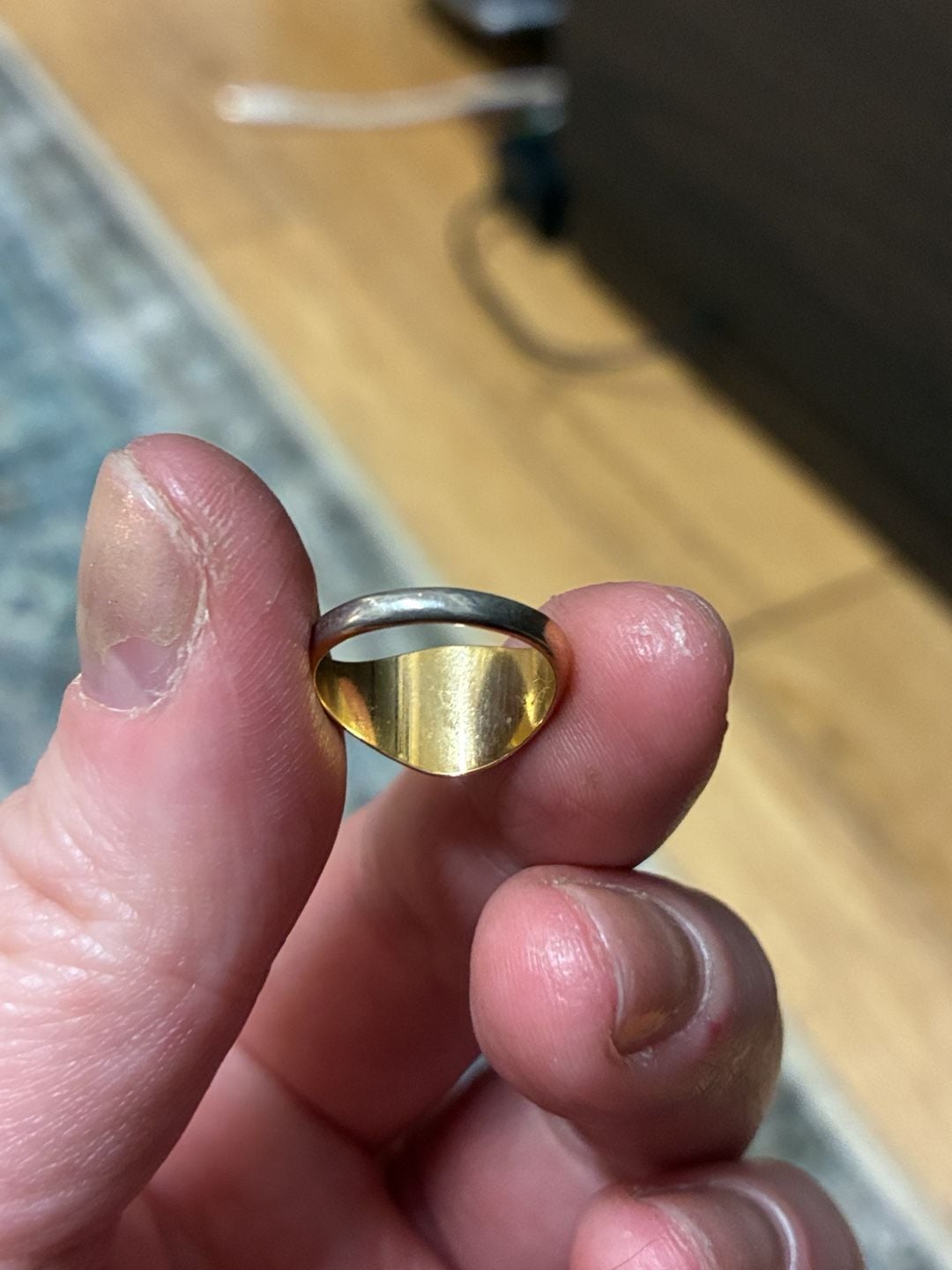 RARE! Vintage 1950s Monogram Signet Ring 4