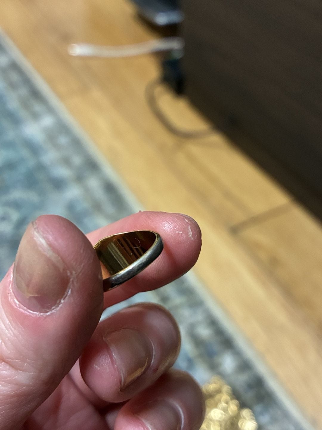 RARE! Vintage 1950s Monogram Signet Ring 5