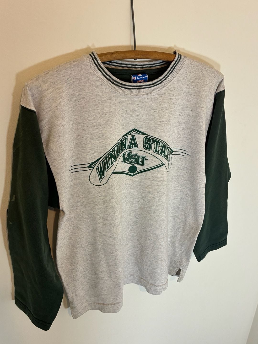 1970s Champion Winona State Long Sleeve Shirt Size Medium 3