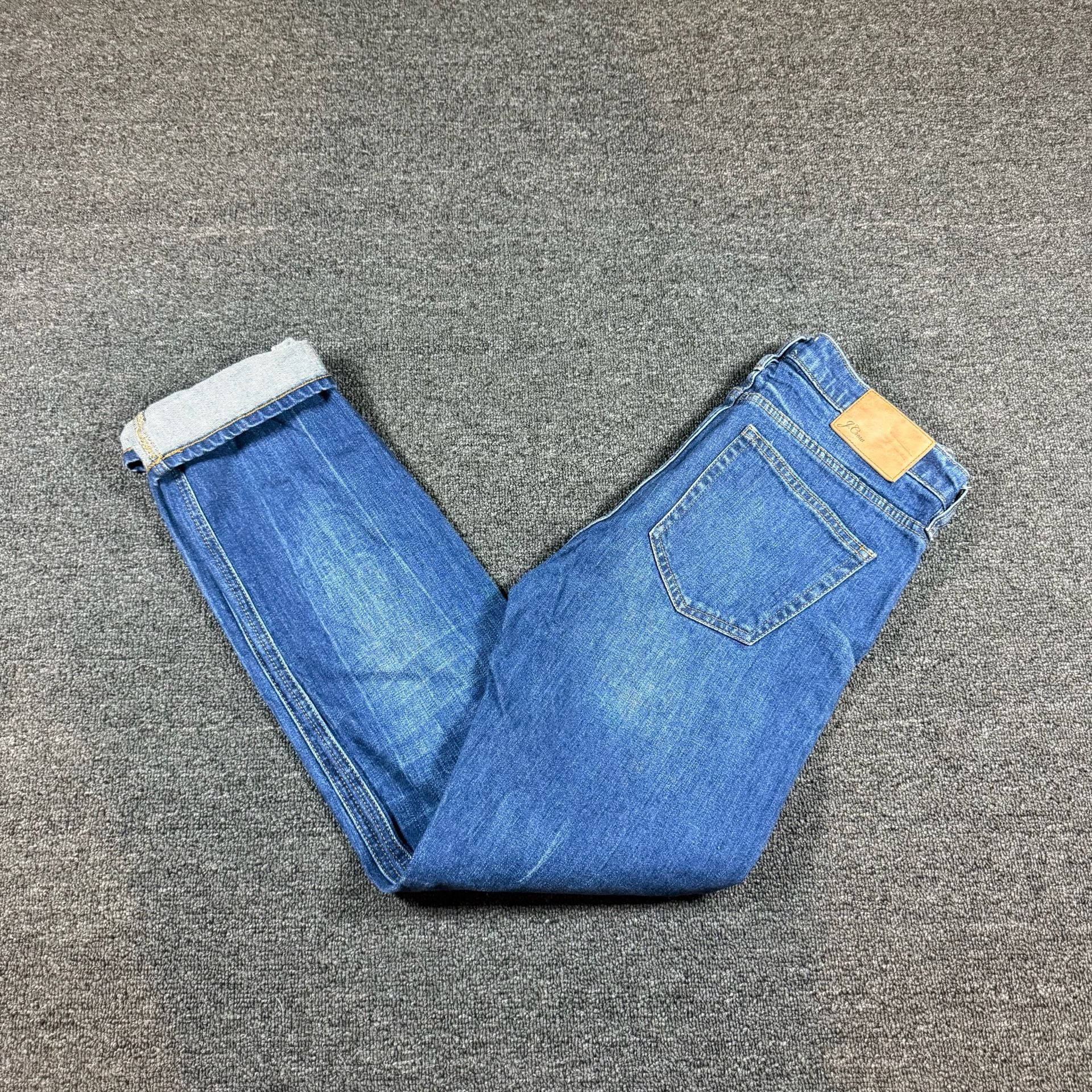 J.Crew Selvedge Matchstick Jeans Size 28 Blue Denim 2