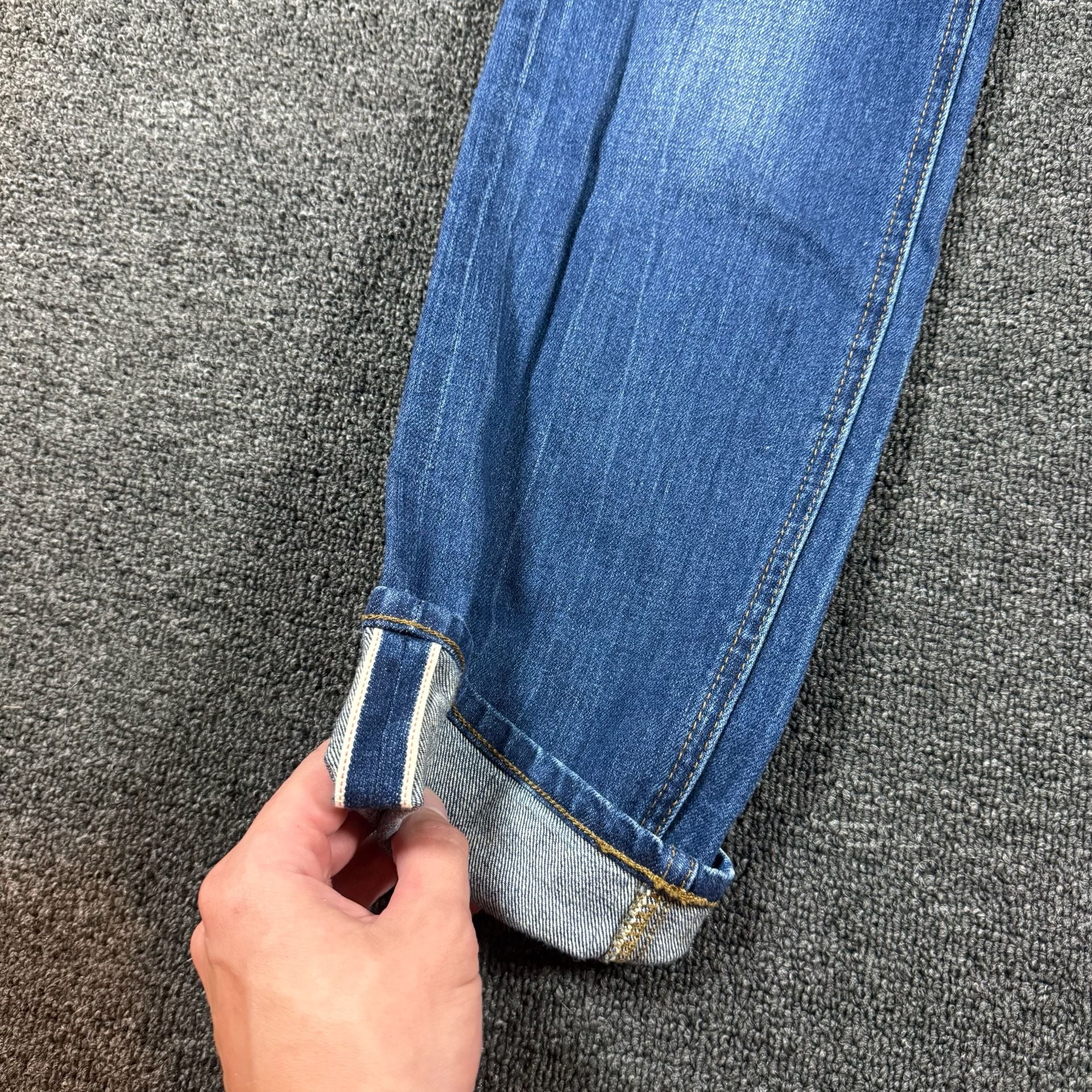 J.Crew Selvedge Matchstick Jeans Size 28 Blue Denim 5