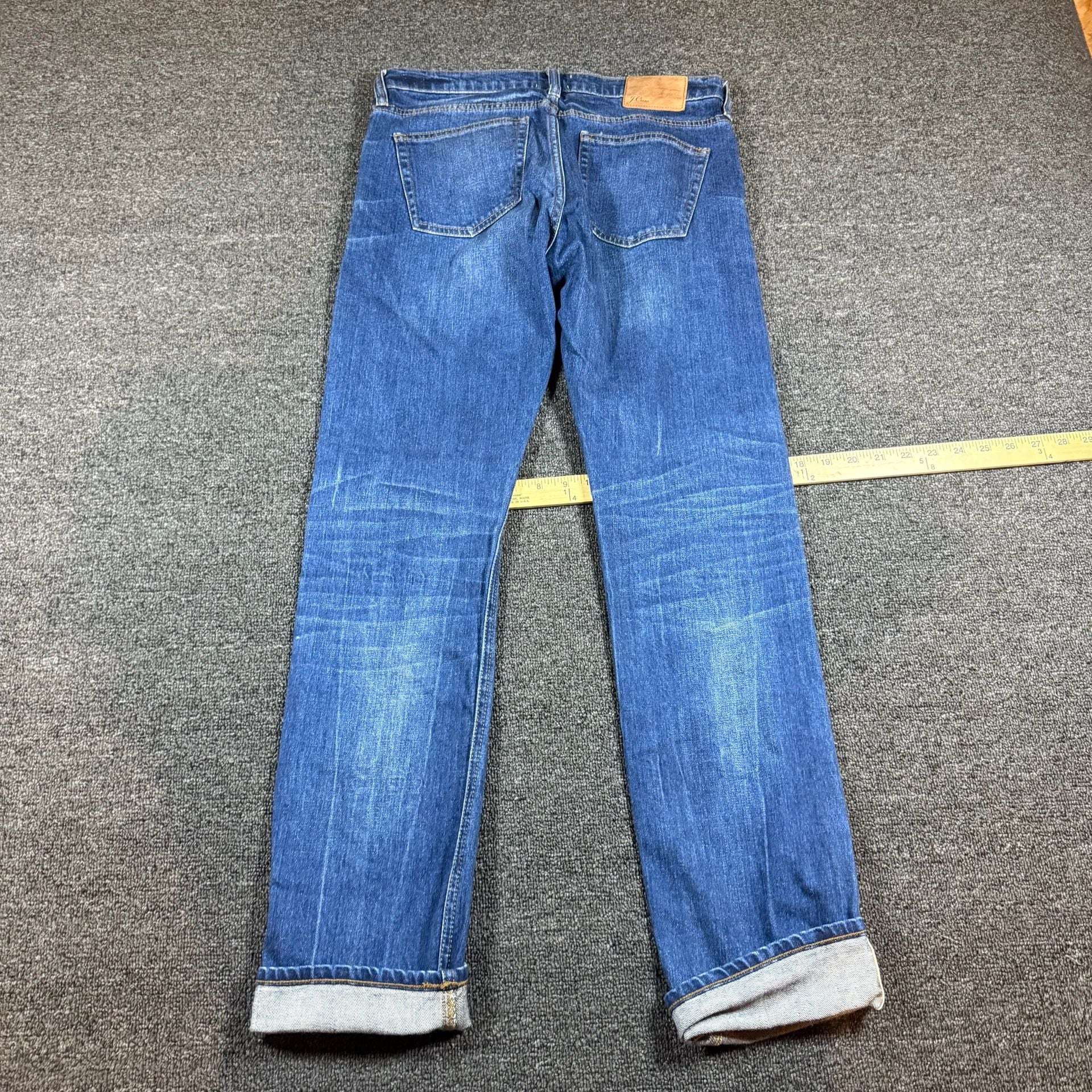 J.Crew Selvedge Matchstick Jeans Size 28 Blue Denim 8