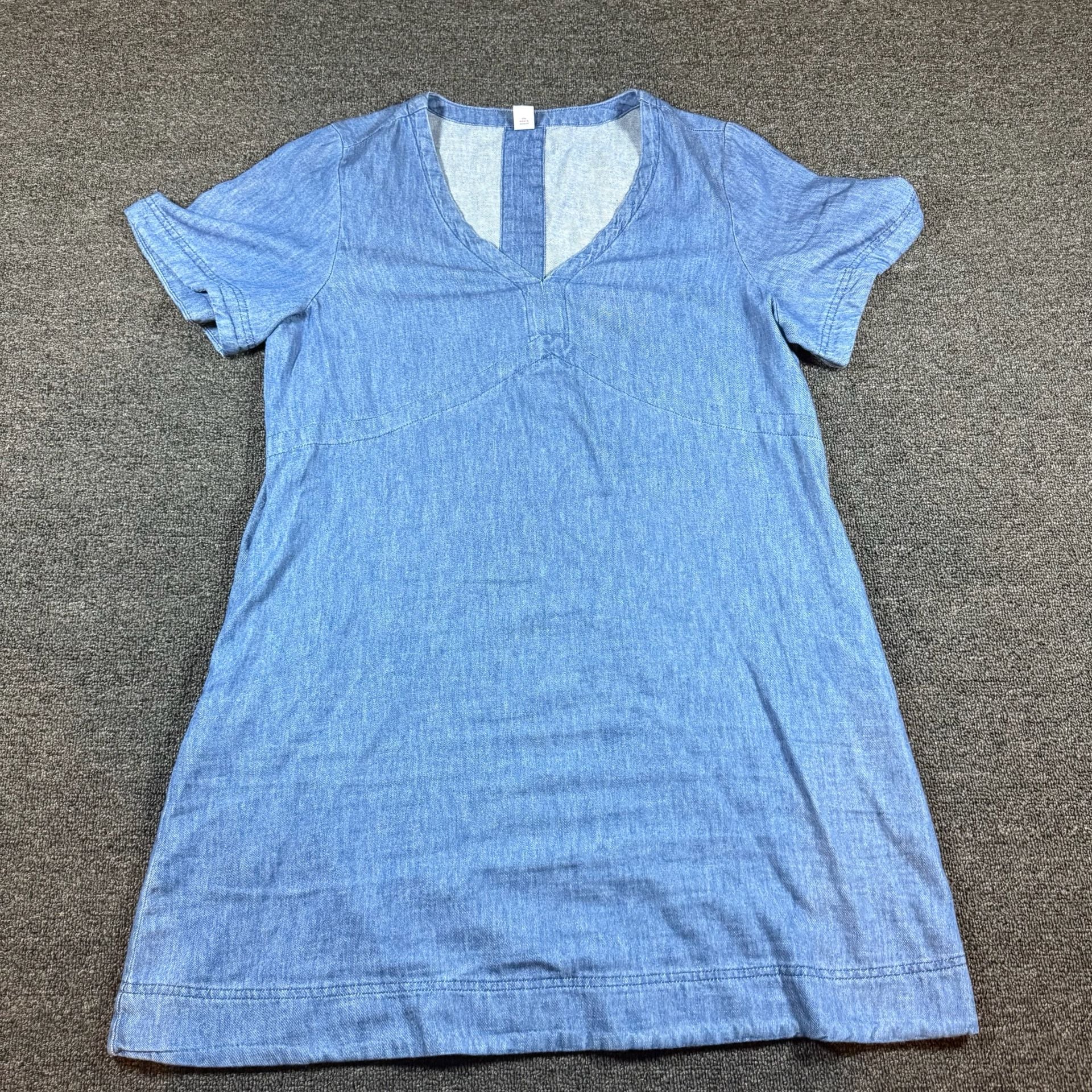 Old Navy Modern Chambray Denim Shift Dress L 2