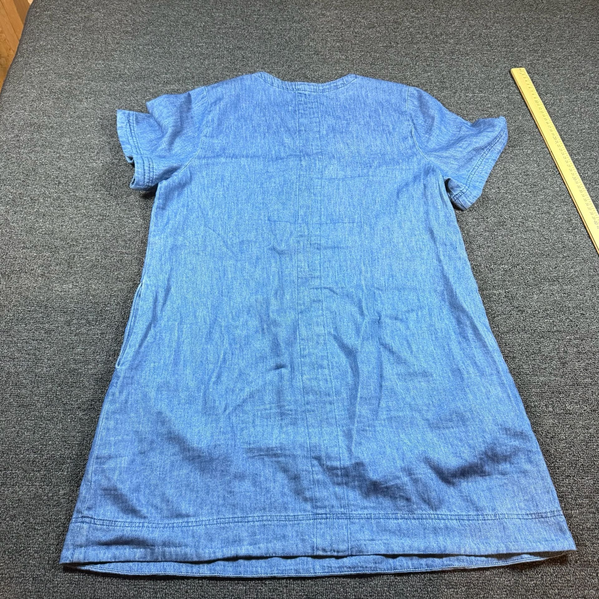 Old Navy Modern Chambray Denim Shift Dress L 6