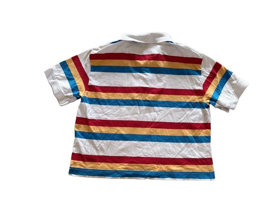 Vans Striped Polo Shirt Multi Color Short Sleeve 7