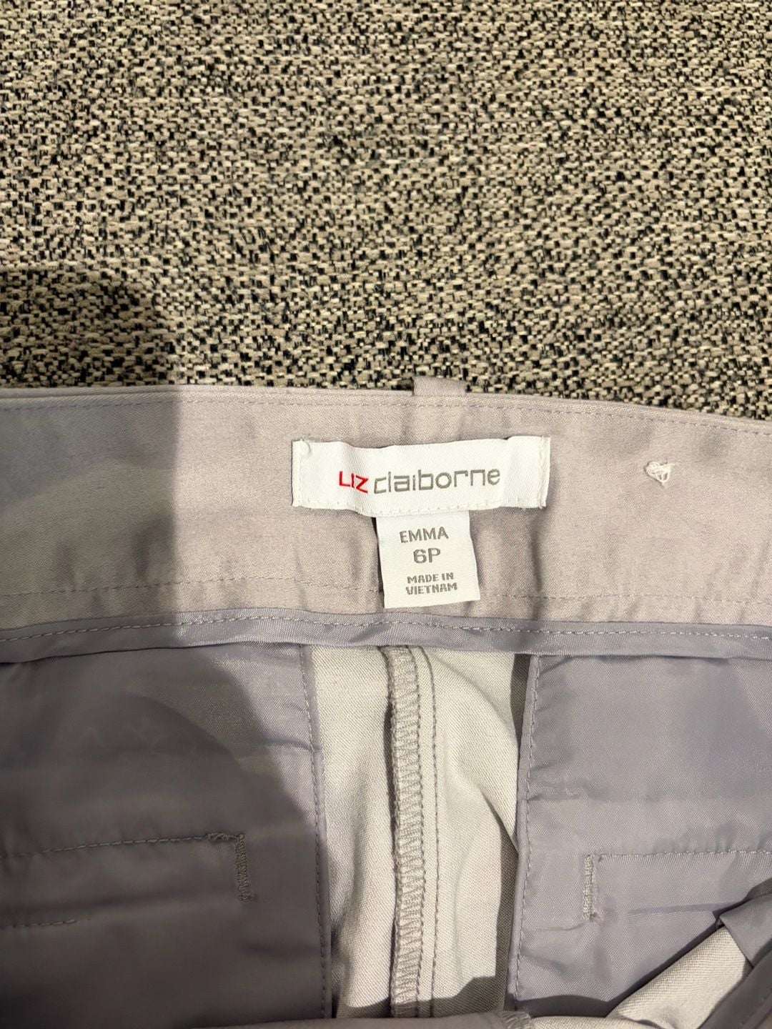 123-Liz Claiborne Emma Pants Size 6P Grey Dress Slacks NWOT 4