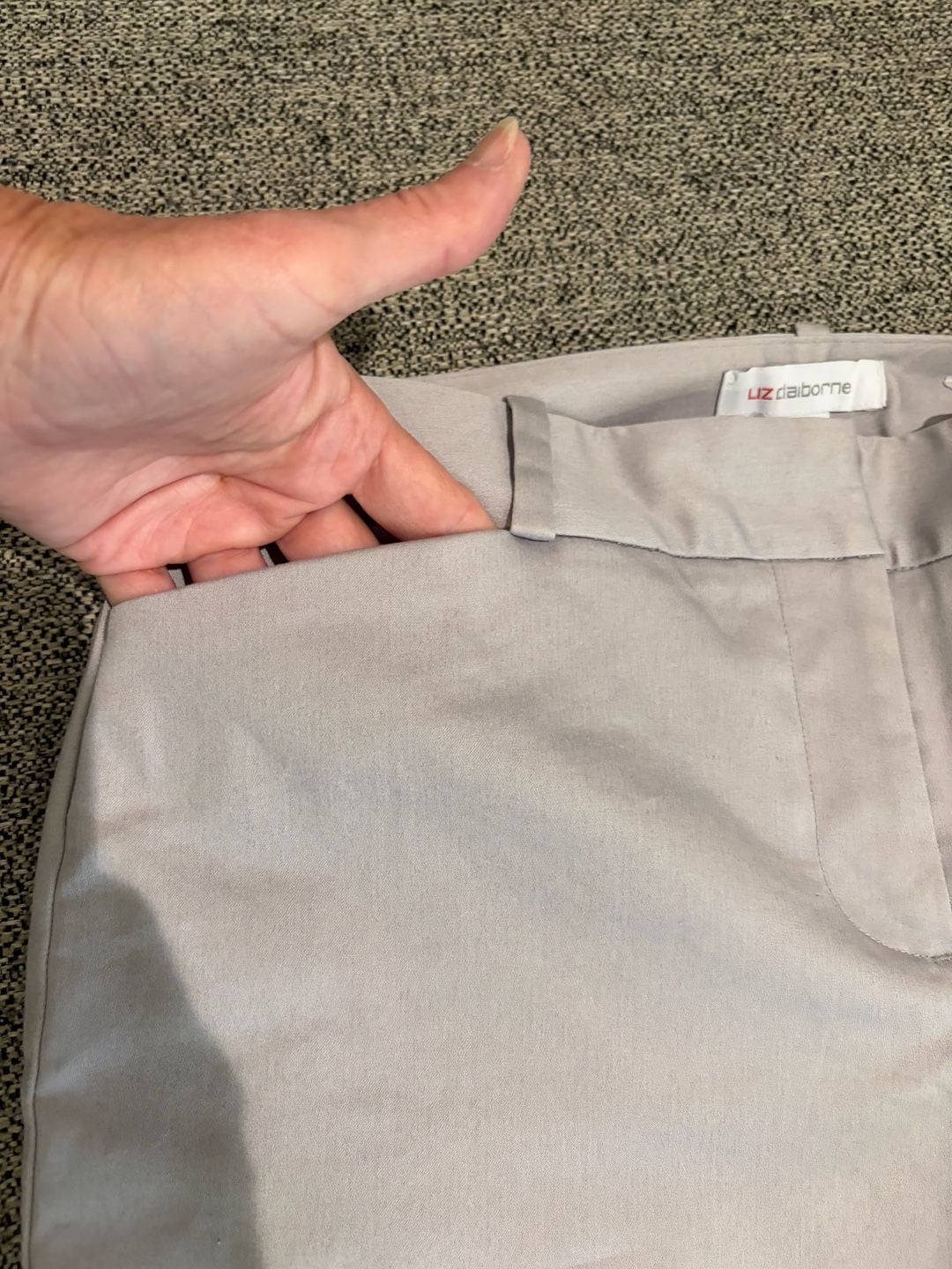 123-Liz Claiborne Emma Pants Size 6P Grey Dress Slacks NWOT 6