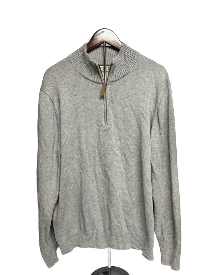 Duluth Trading Co. Quarter Zip Sweater Gray Size L 2