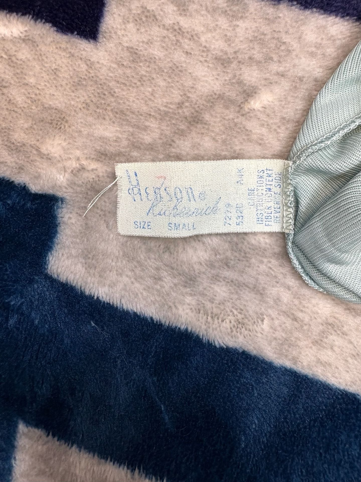 Henson Kickernick Vintage Lingerie Chemise Size Small Blue Lace Trim 3