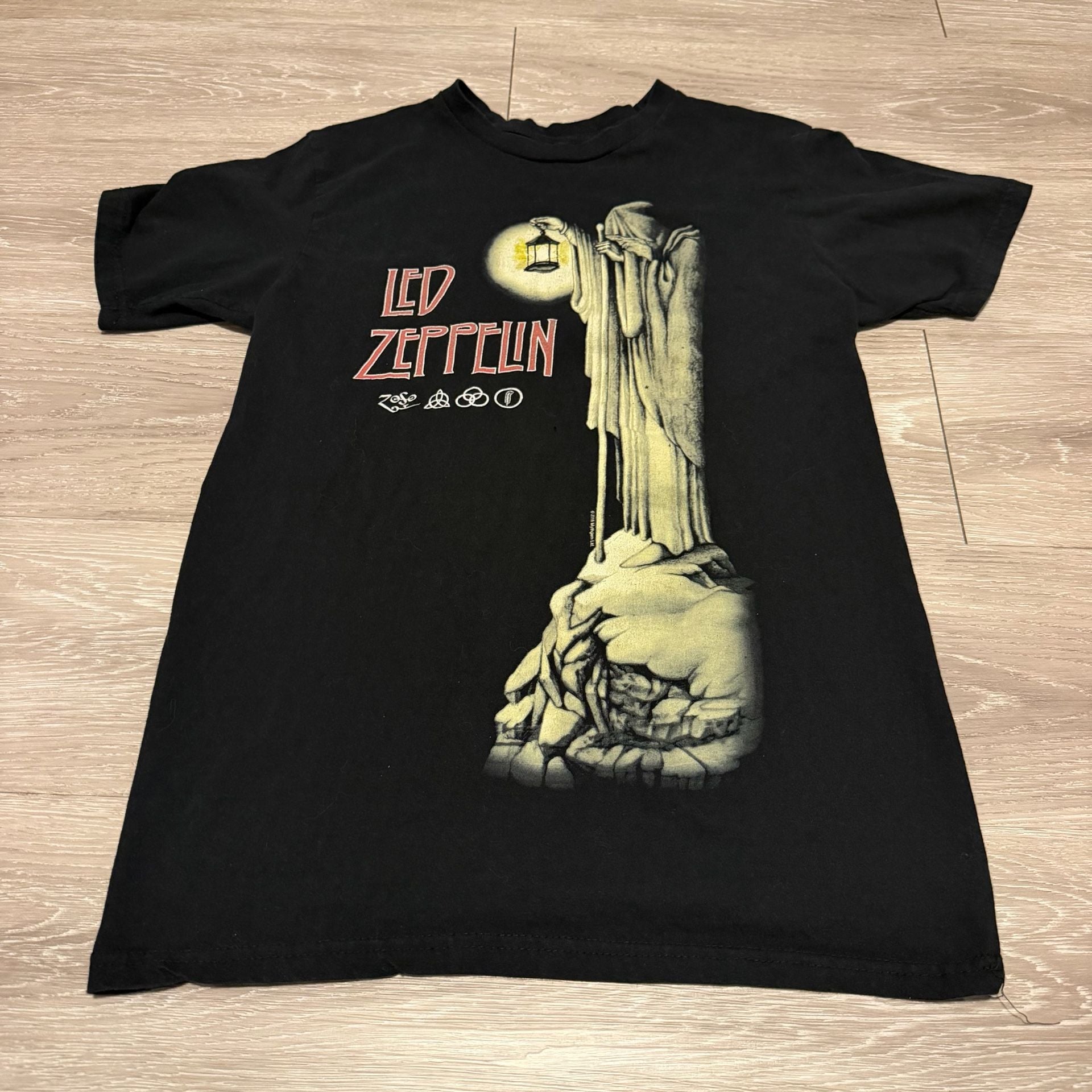 Led Zeppelin Hermit Band T-Shirt Black 2