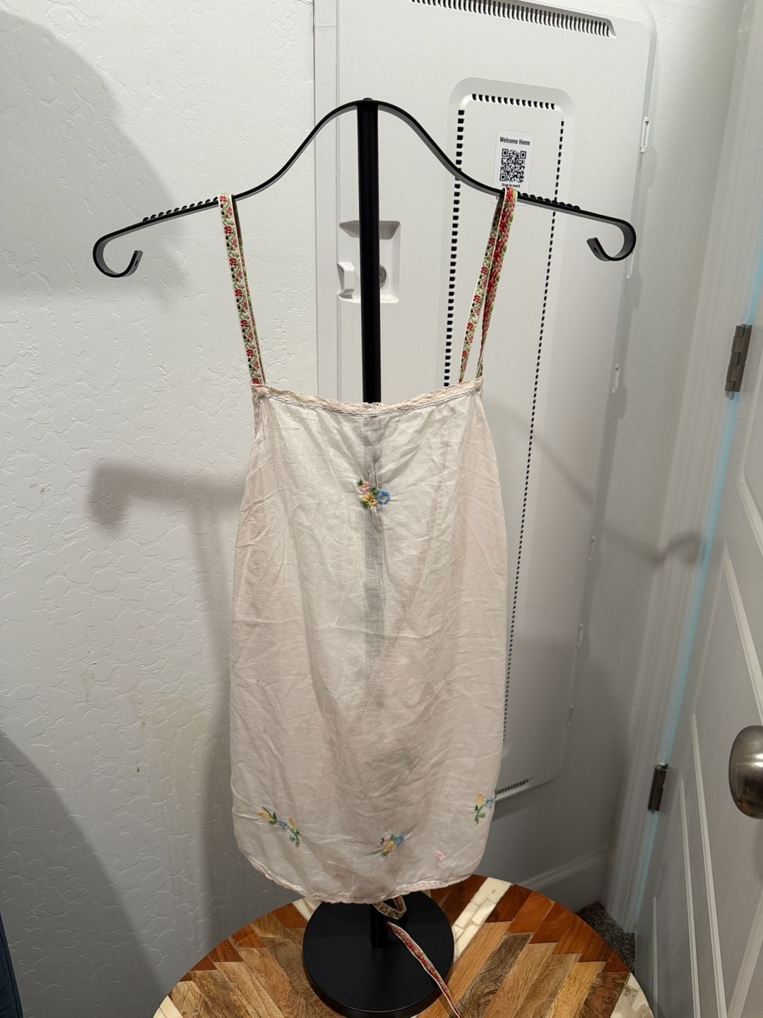 Free People Floral Embroidered Camisole Size L Pink Rose Tank Top New 2