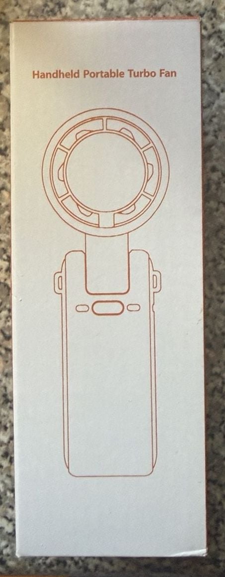 Portable Handheld Mini USB Fan White Grey with Lanyard and Cable 7