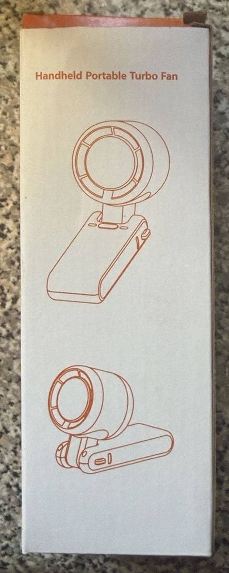Portable Handheld Mini USB Fan White Grey with Lanyard and Cable 8