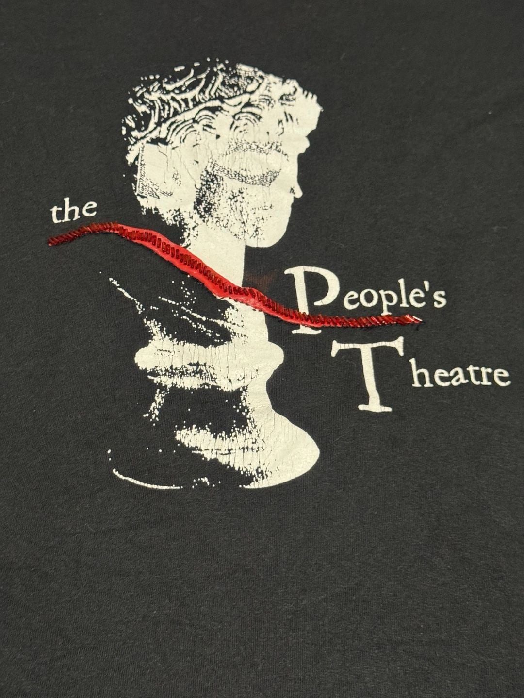 Vintage The People's Theatre Graphic T-Shirt Black 3