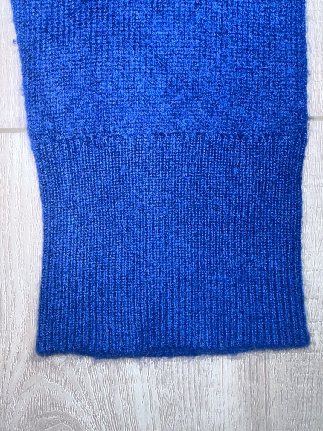 Pilcro Cashmere Polo Sweater Size S Blue Long Sleeve Knit 7