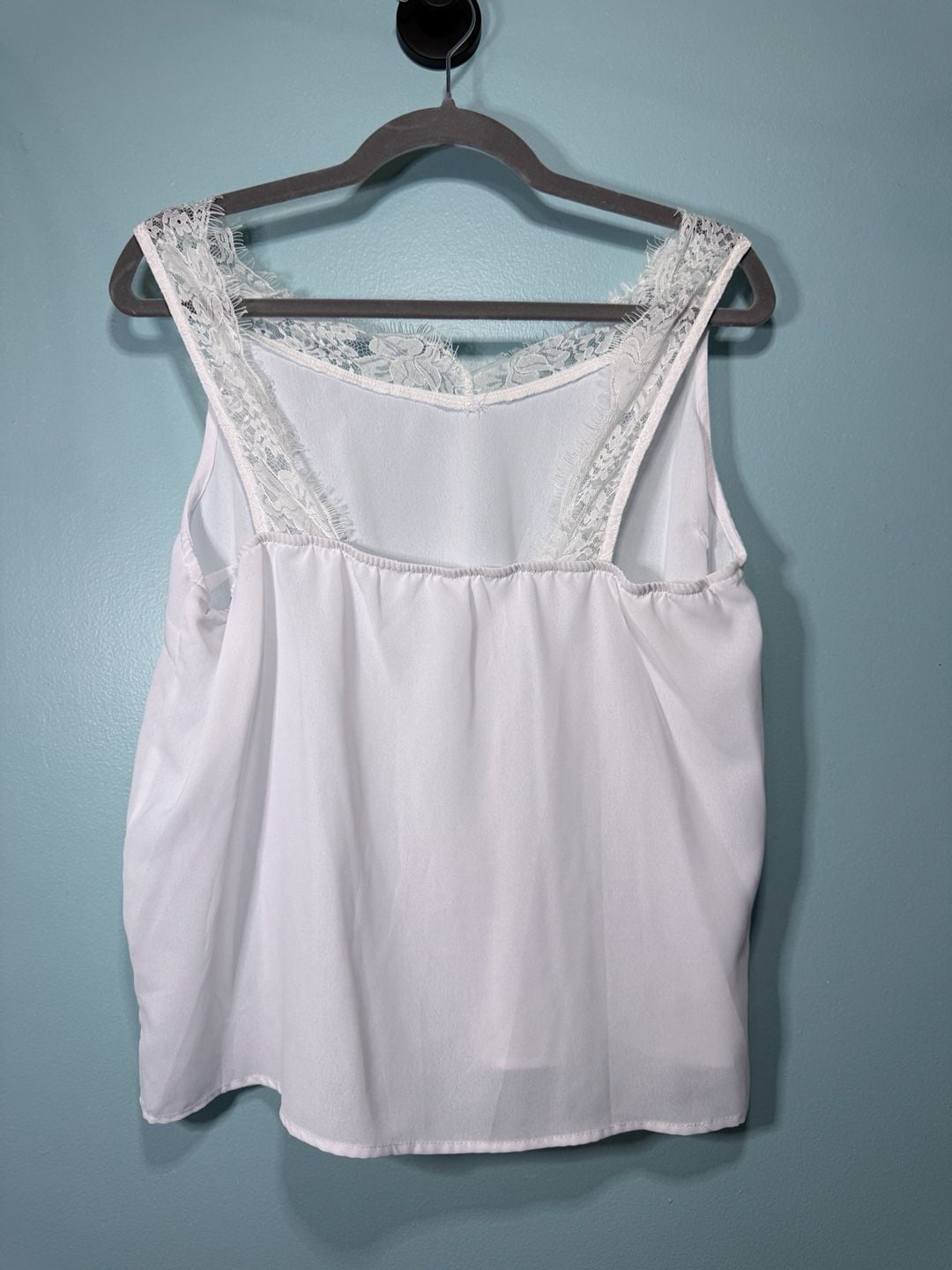 White Lace Trim Camisole 4