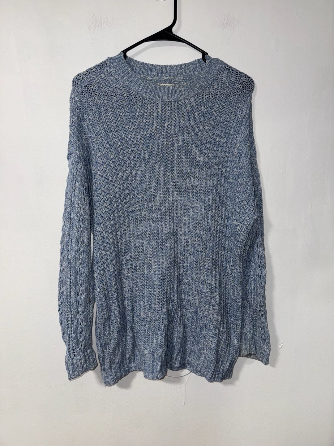 American Eagle Sweater Size XS Blue Knit Crewneck 2