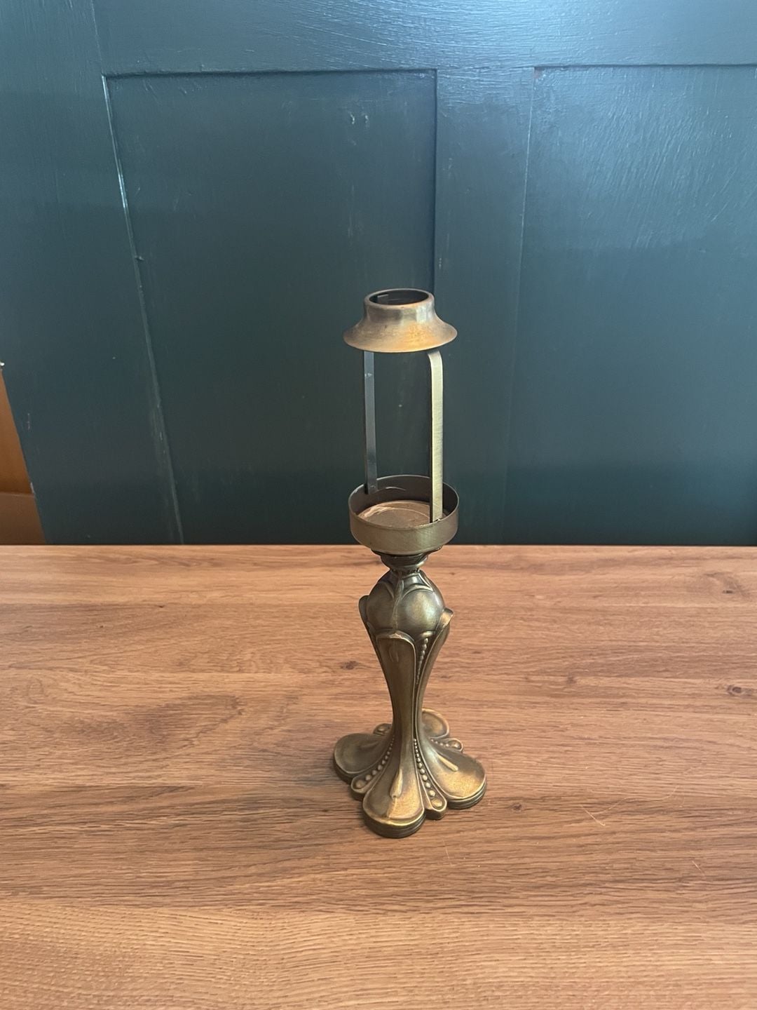 Vintage Partylite Tiffany Style Stained Glass Accent Lamp and Candle Holder Set 3