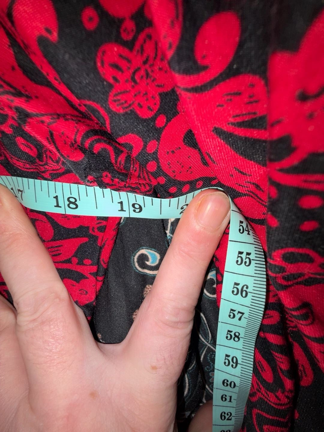 Studio Donatella Top & Pants Set Size S Red Black Floral 5