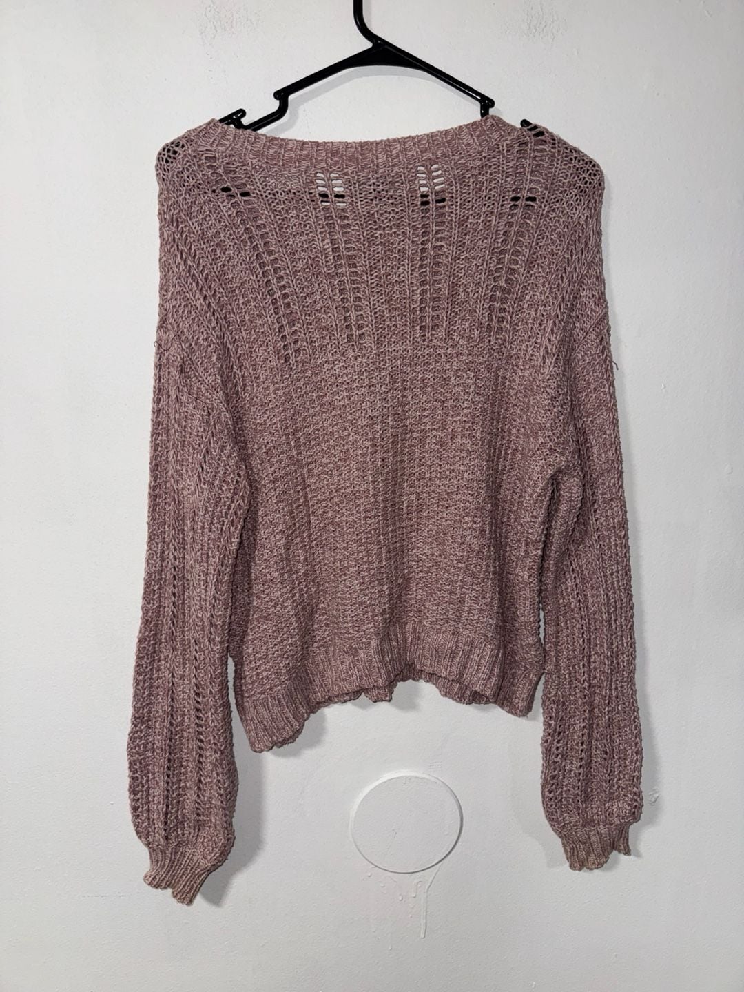 American Eagle Knit Sweater Size S Mauve 3
