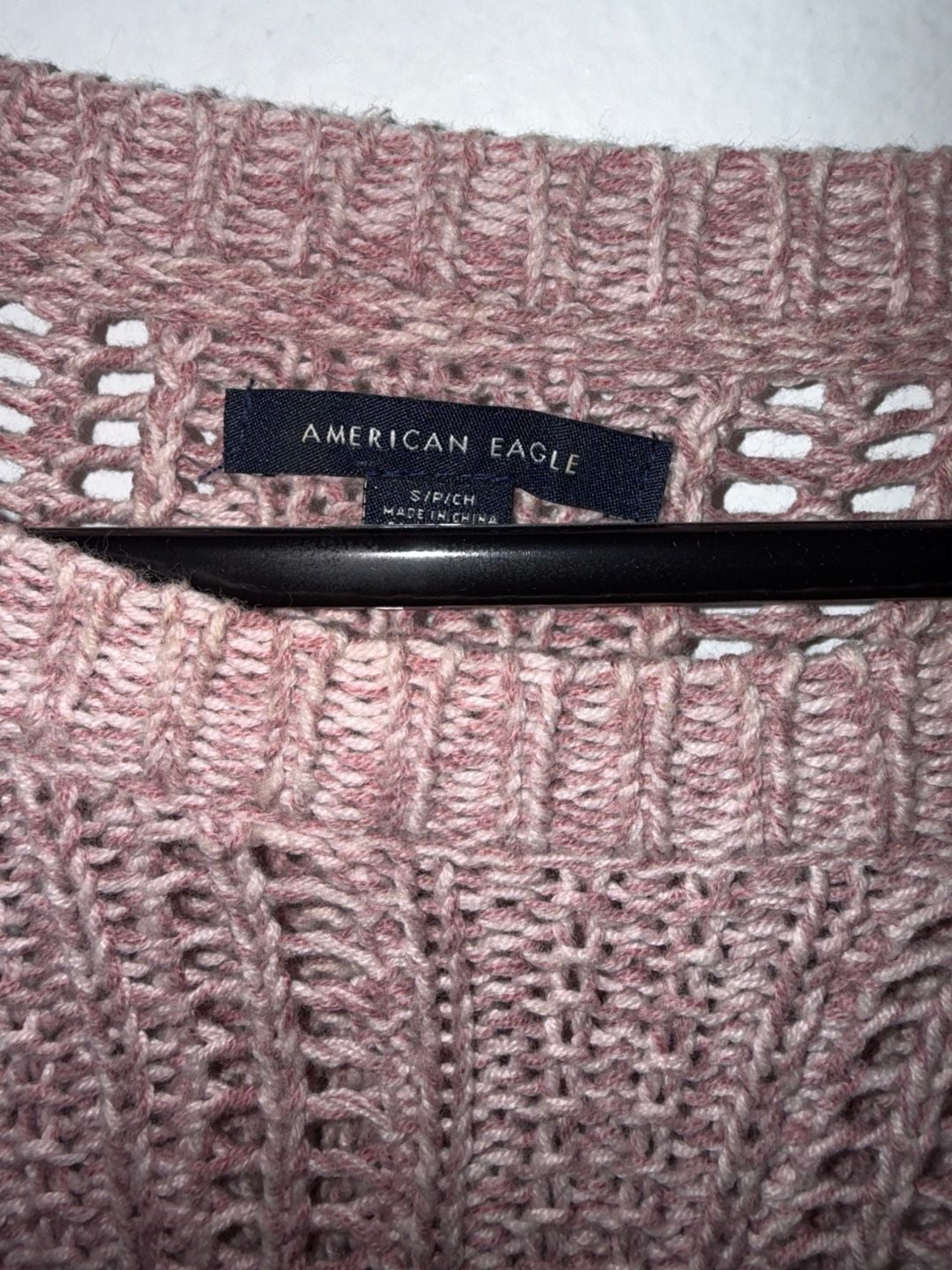 American Eagle Knit Sweater Size S Mauve 4