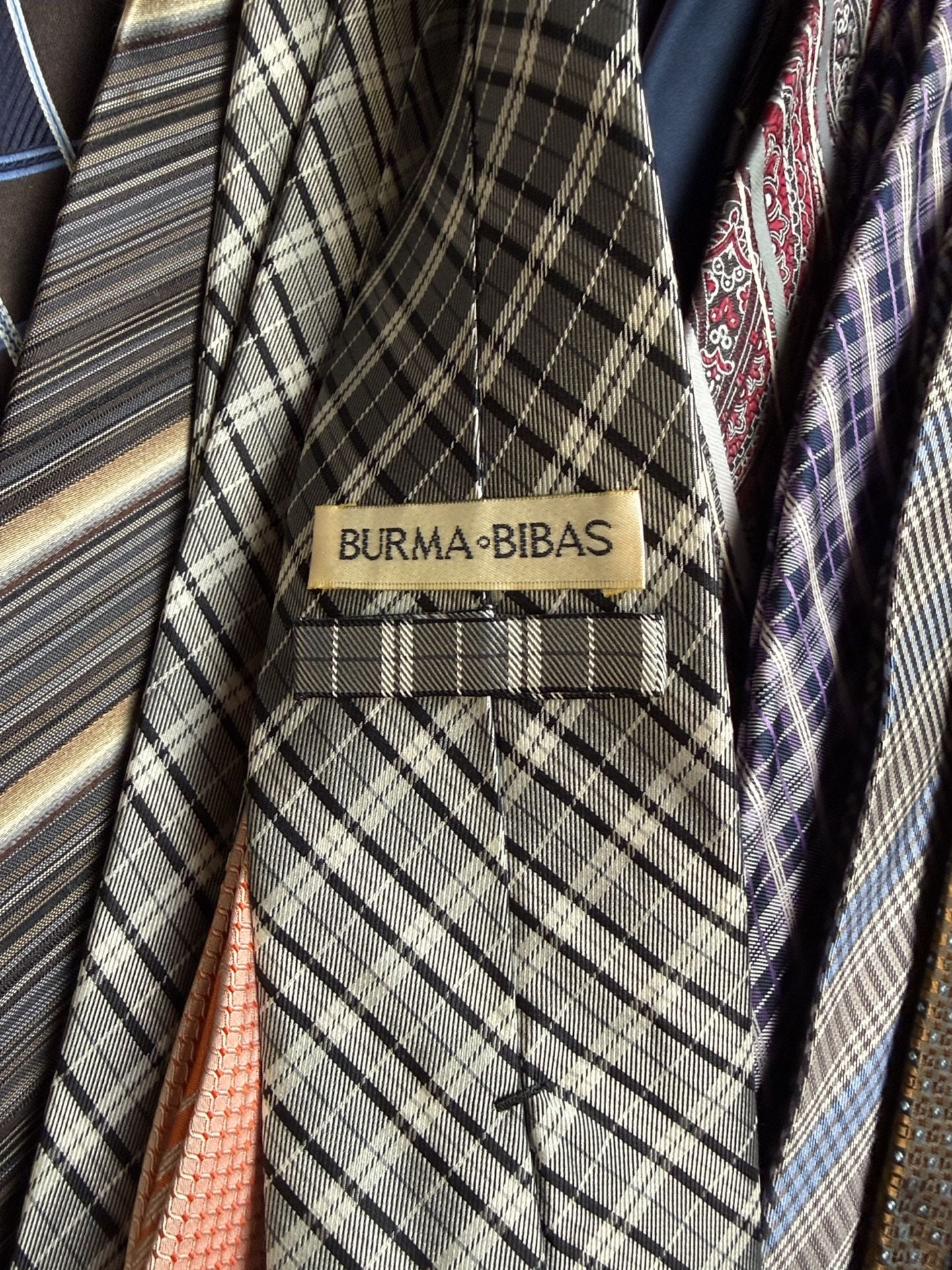 Men’s neckties - 21 name brand ties.  7