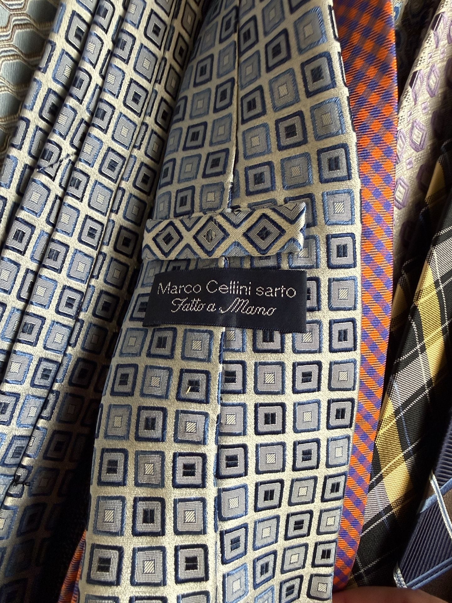 Men’s neckties - 21 name brand ties.  9