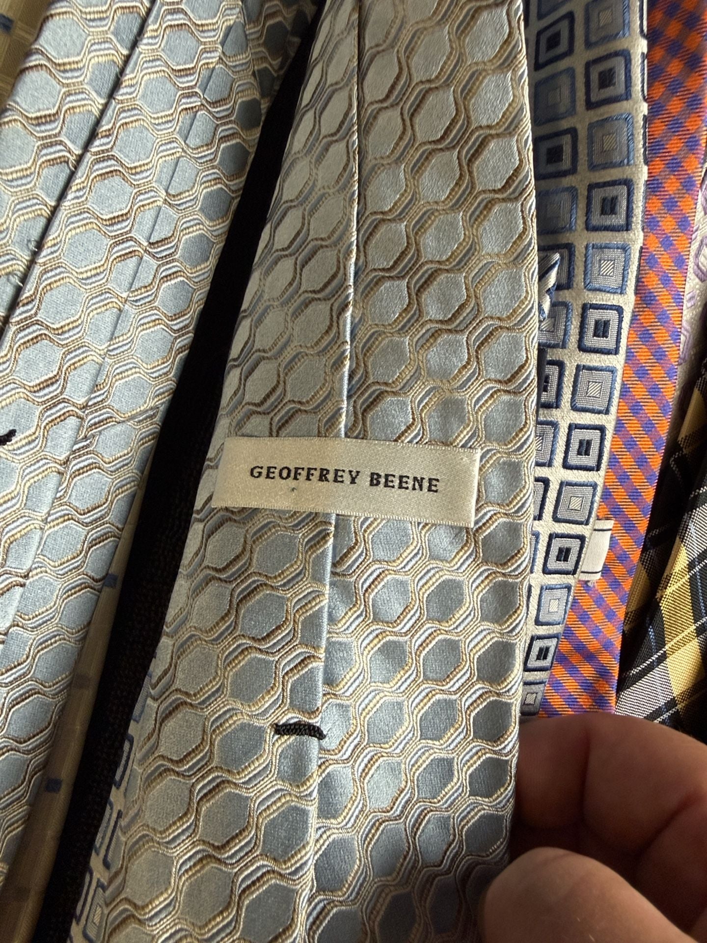 Men’s neckties - 21 name brand ties.  10