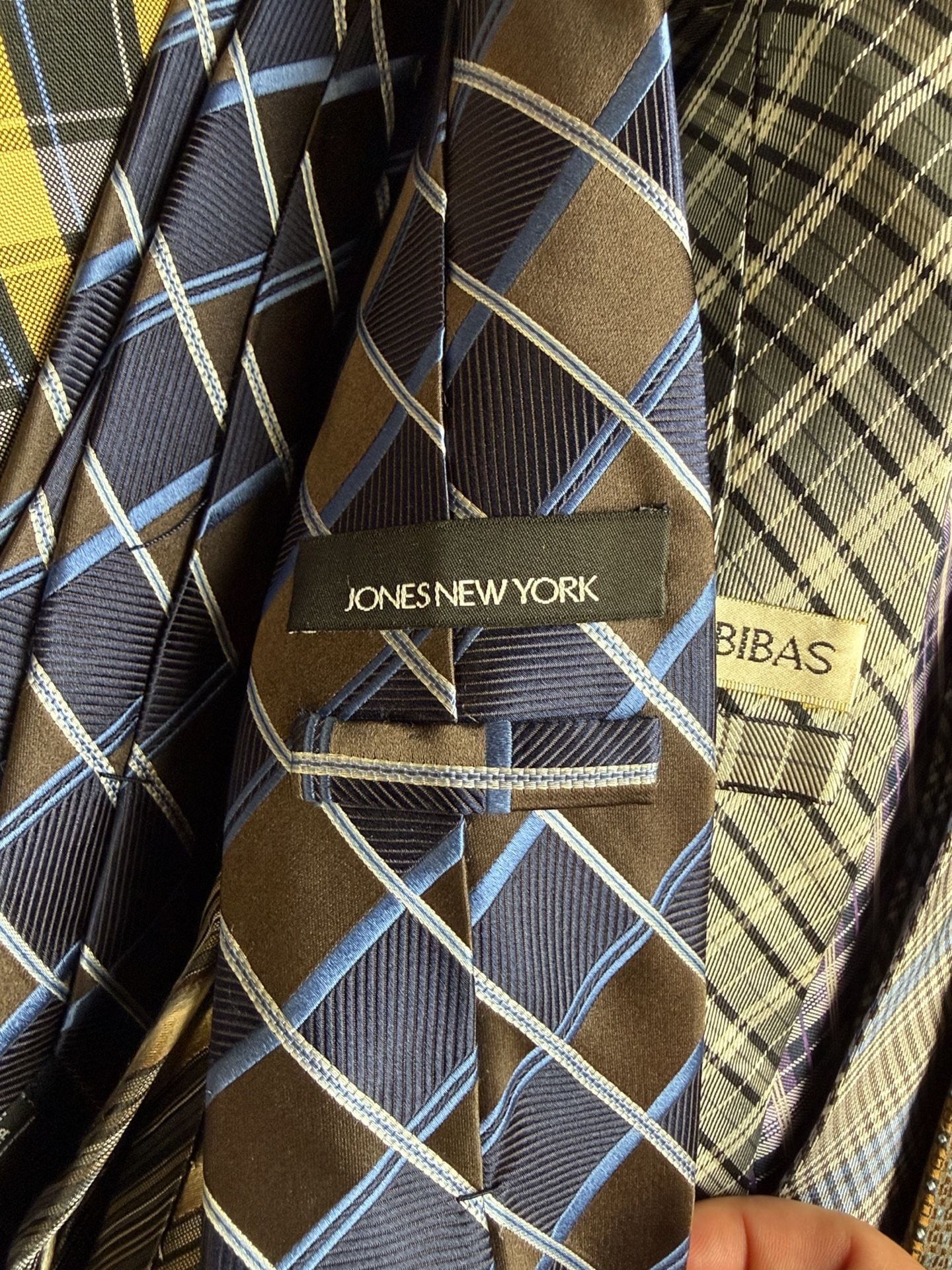 Men’s neckties - 21 name brand ties.  11