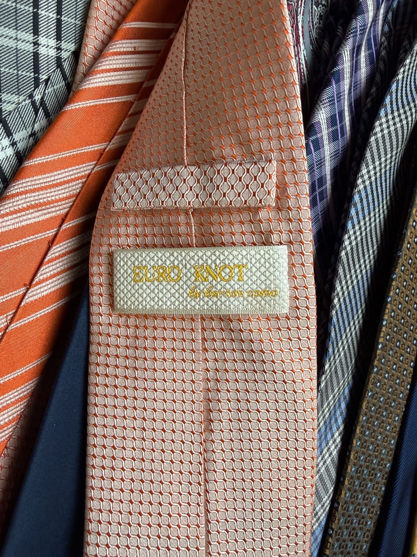 Men’s neckties - 21 name brand ties.  12