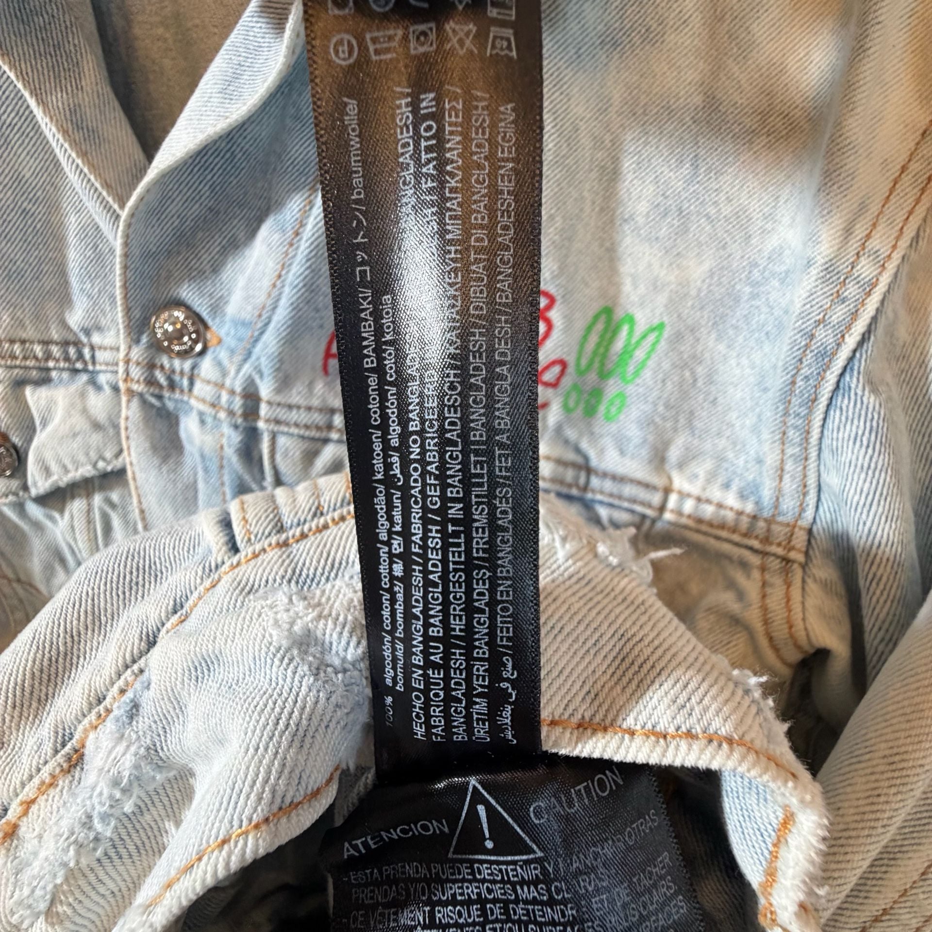 Zara Denim Jacket Size S Light Wash Thirst For Adventure 6