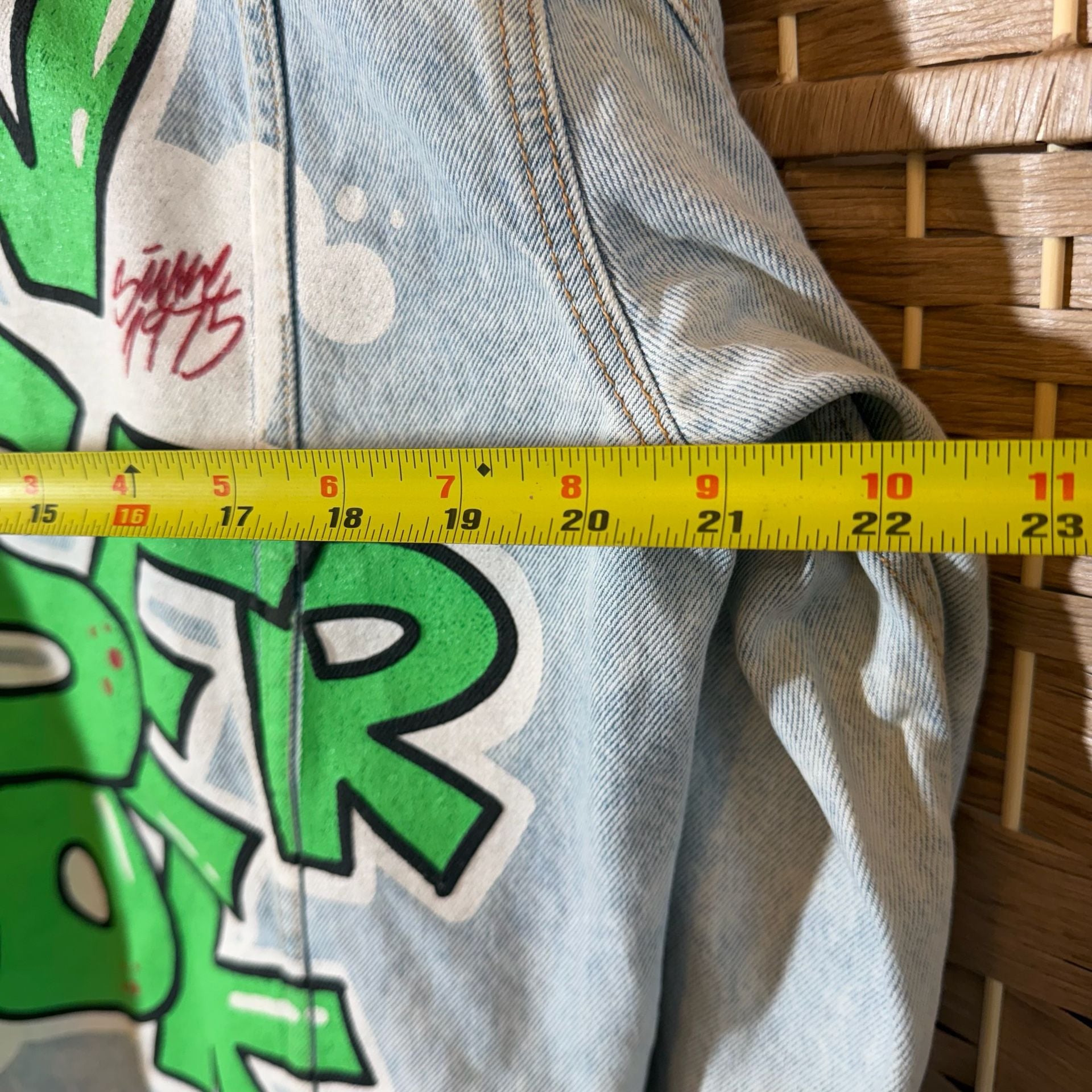 Zara Denim Jacket Size S Light Wash Thirst For Adventure 11