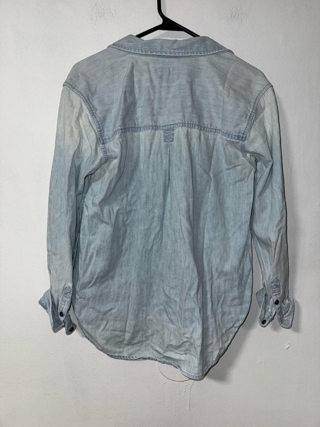 American Eagle Denim Shirt Size S Light Wash 3