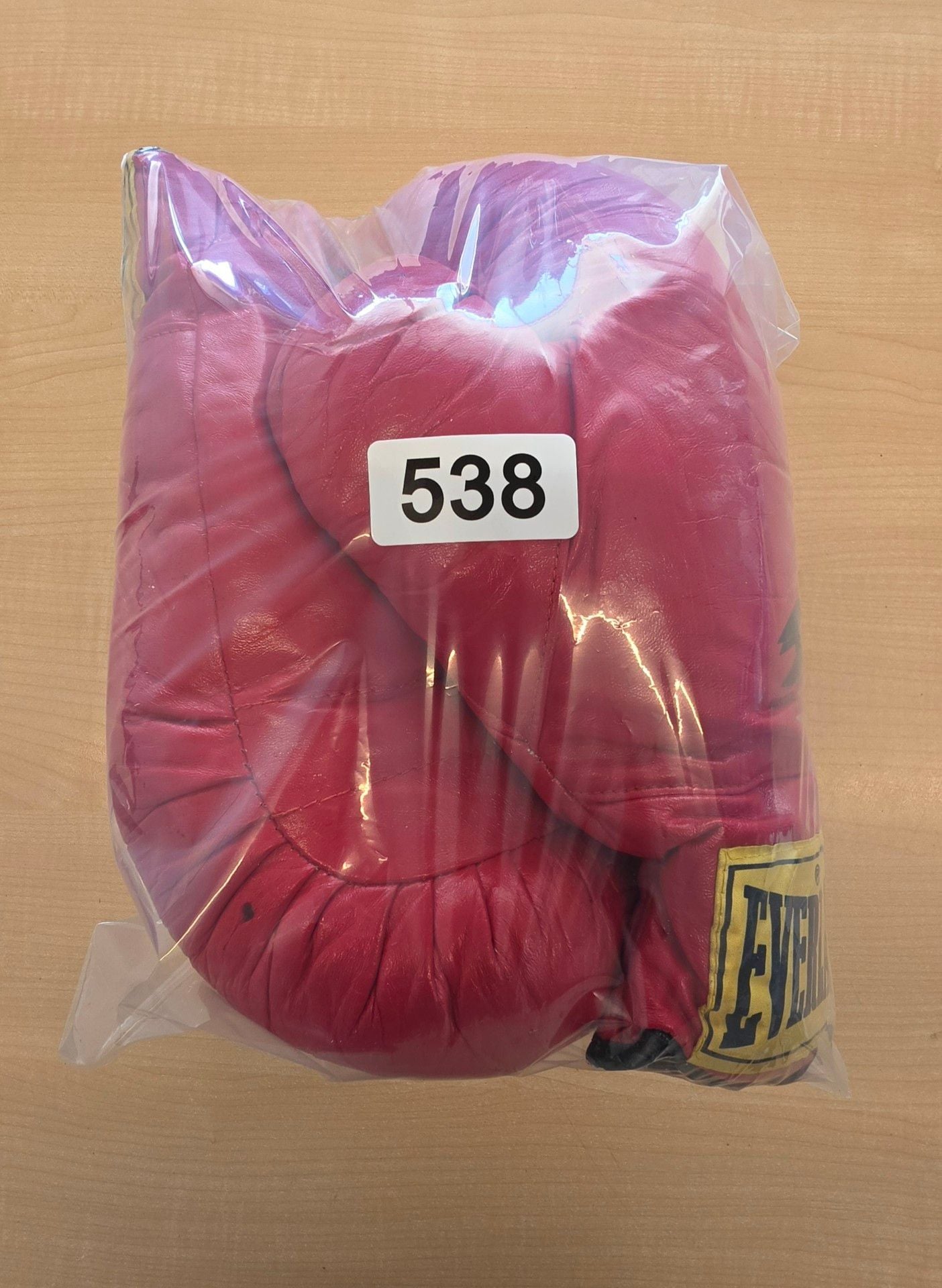 Everlast Vintage Boxing Gloves Size 16 Red Leather 538 7