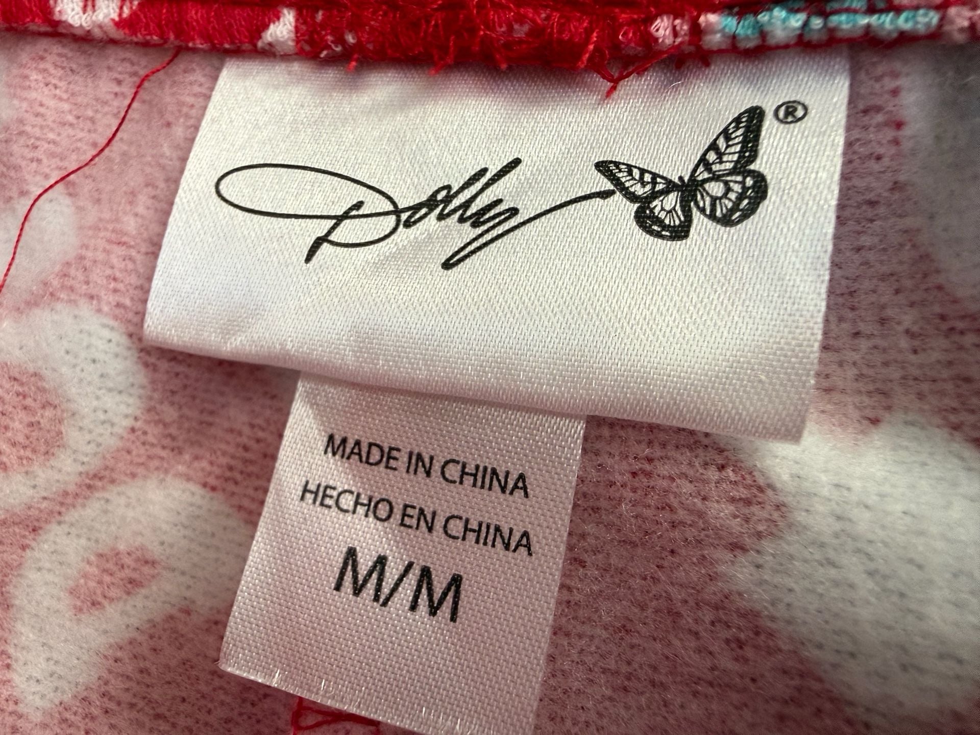 Dolly Parton Sweatpants Size M Red I Love Dolly Print Joggers 3