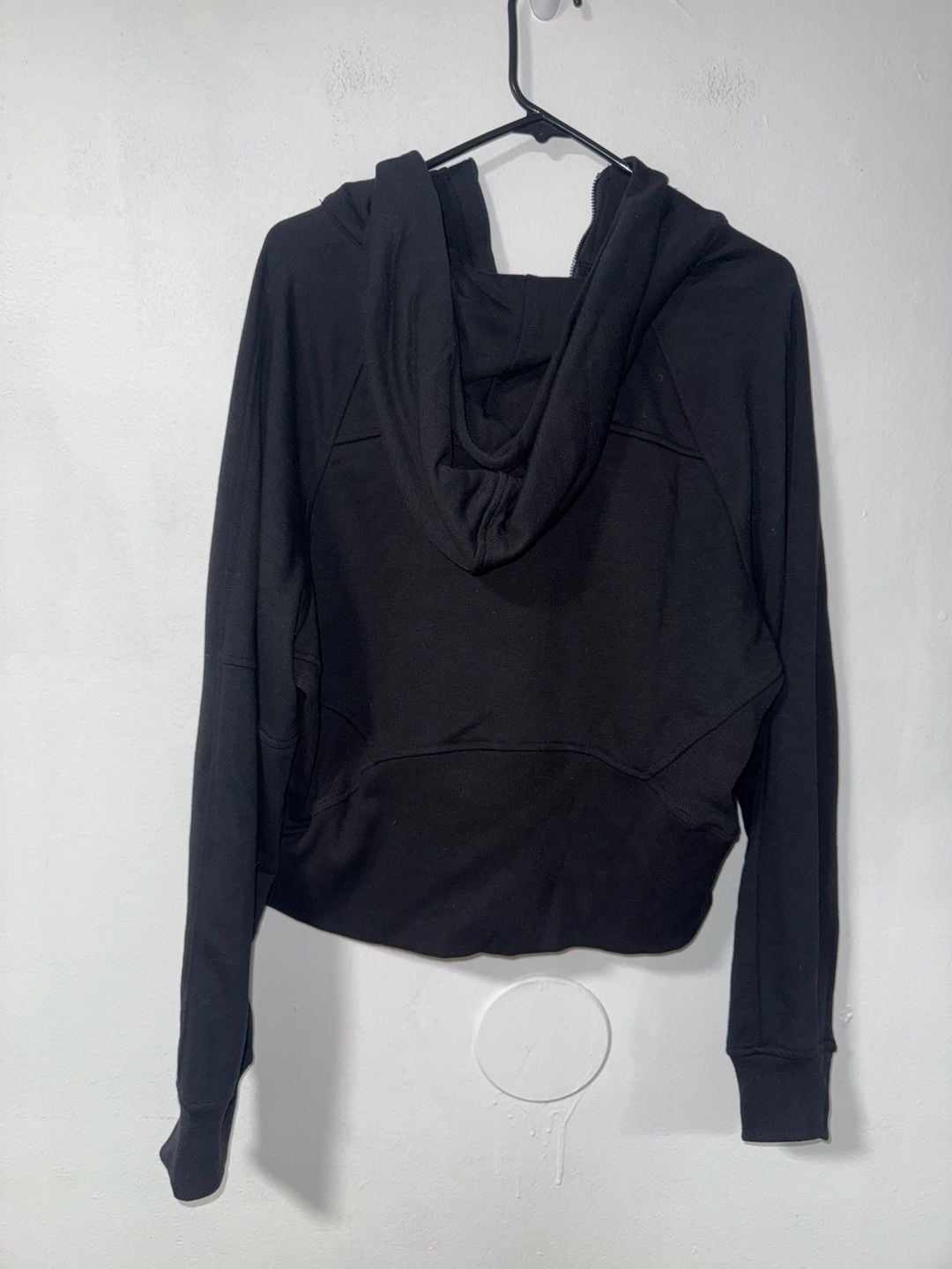 NWT Rae Mode Black 1/4 Zip Crop Hoodie Size L 3