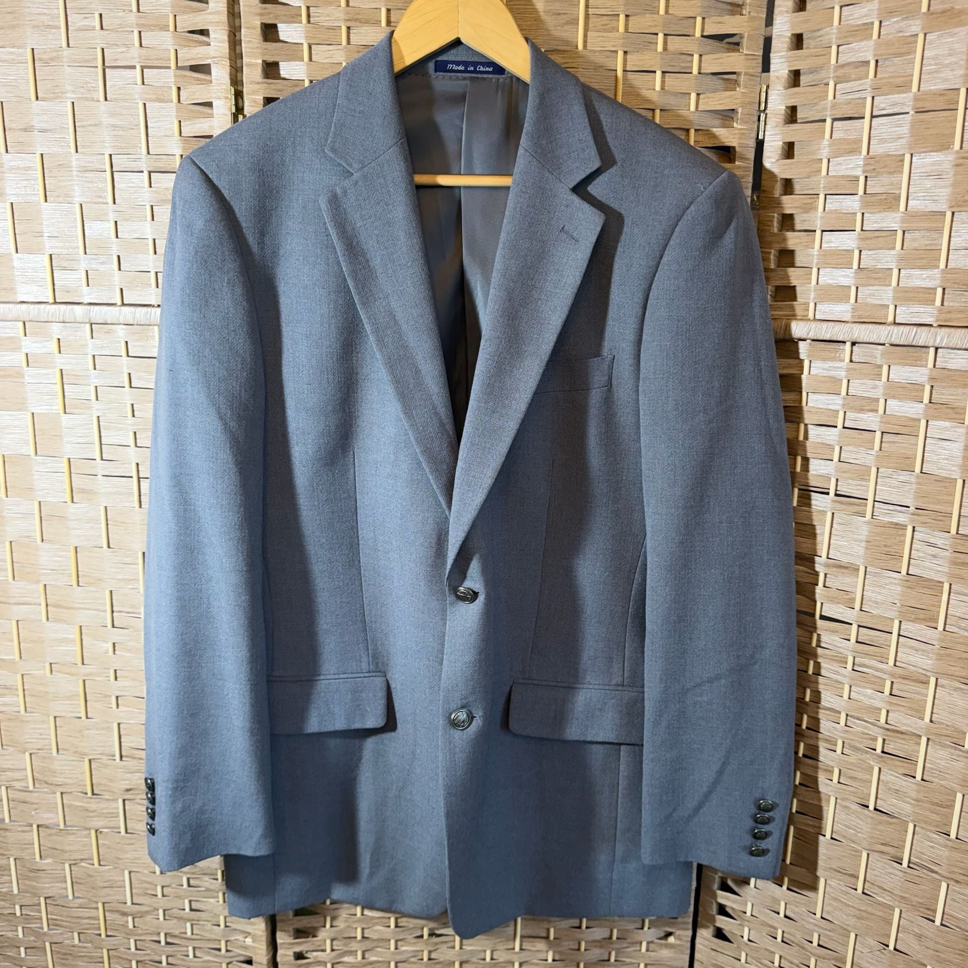 Alan Flusser Gray Blazer Sport Coat Jacket Size Unknown 2