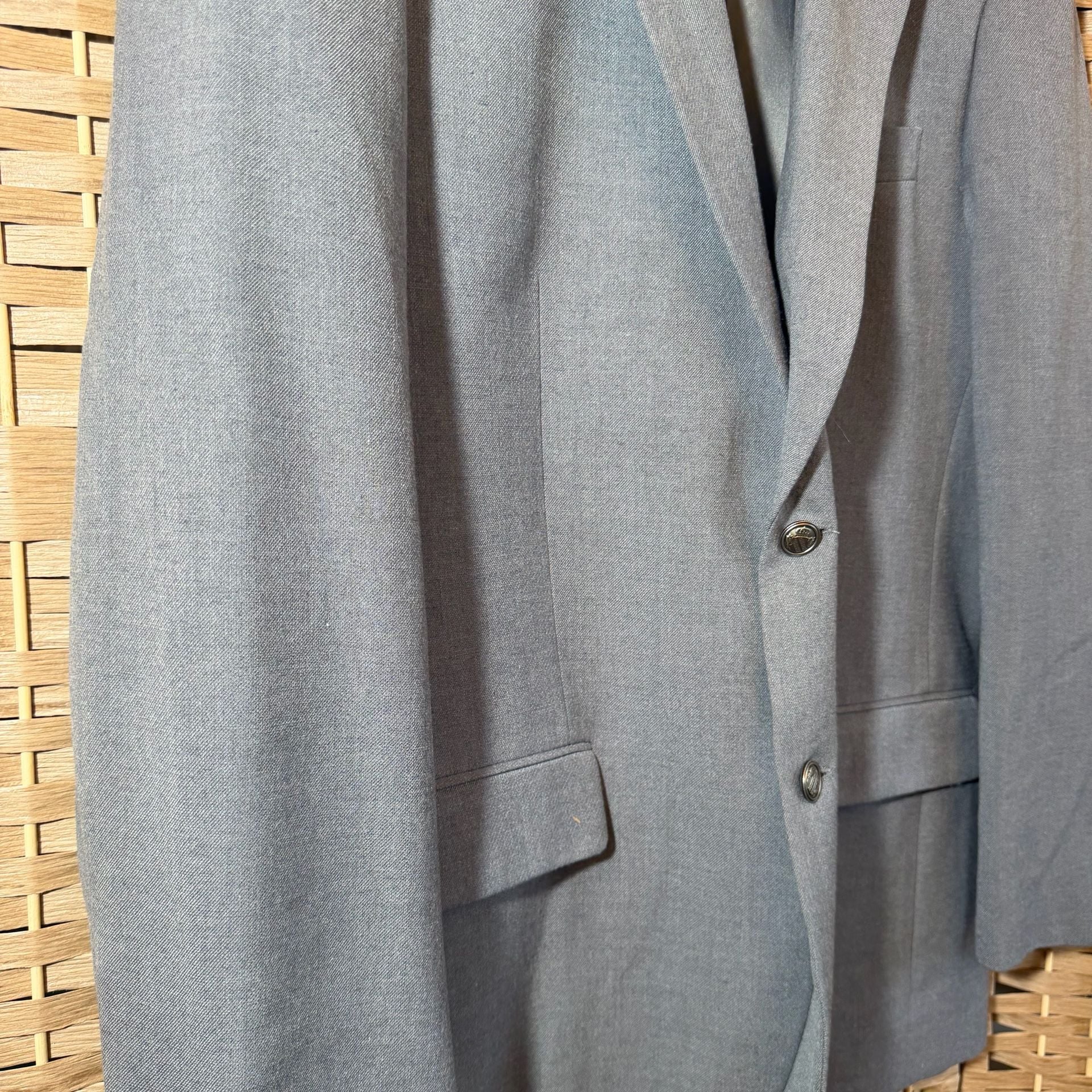 Alan Flusser Gray Blazer Sport Coat Jacket Size Unknown 3