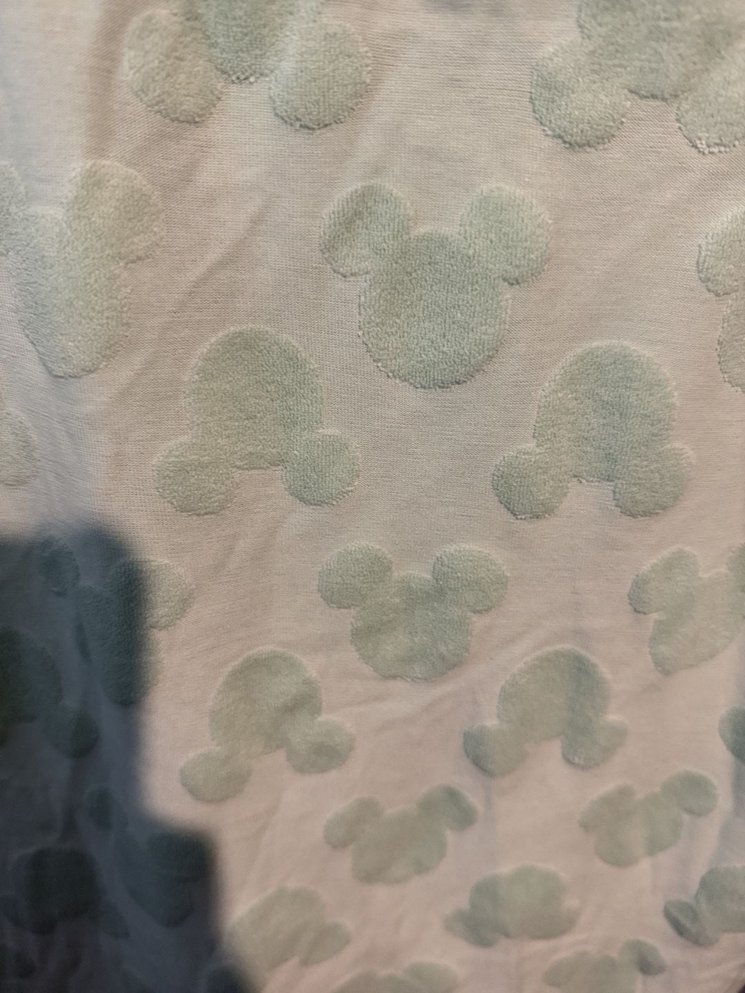 Disney Mickey Mouse T-Shirt Size M Mint Green Jacquard 2