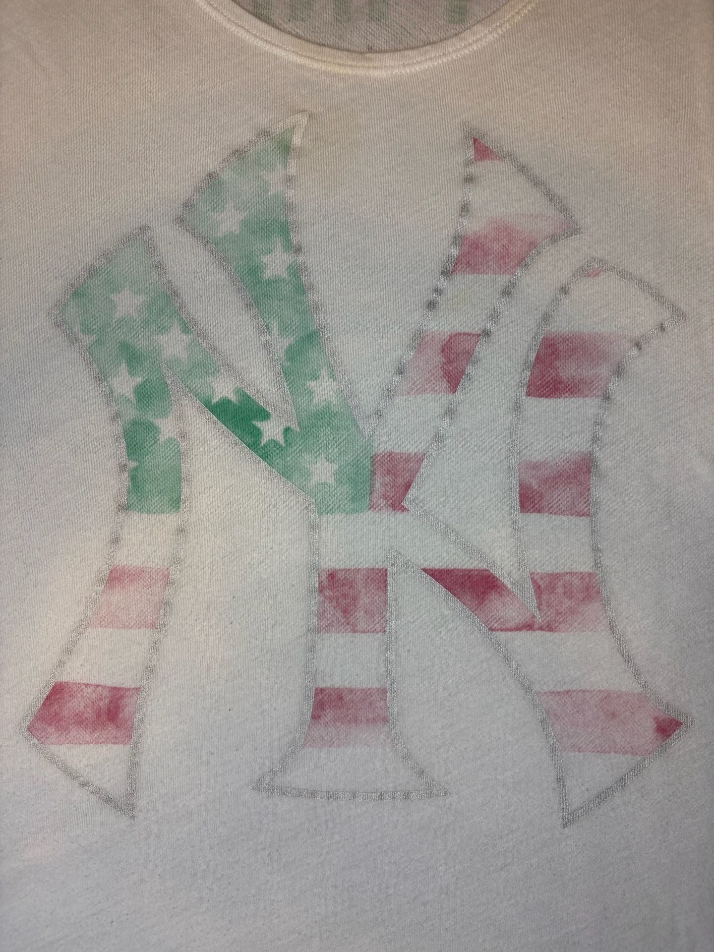 Pink Victoria's Secret New York Yankees Tank Top Size M White 4