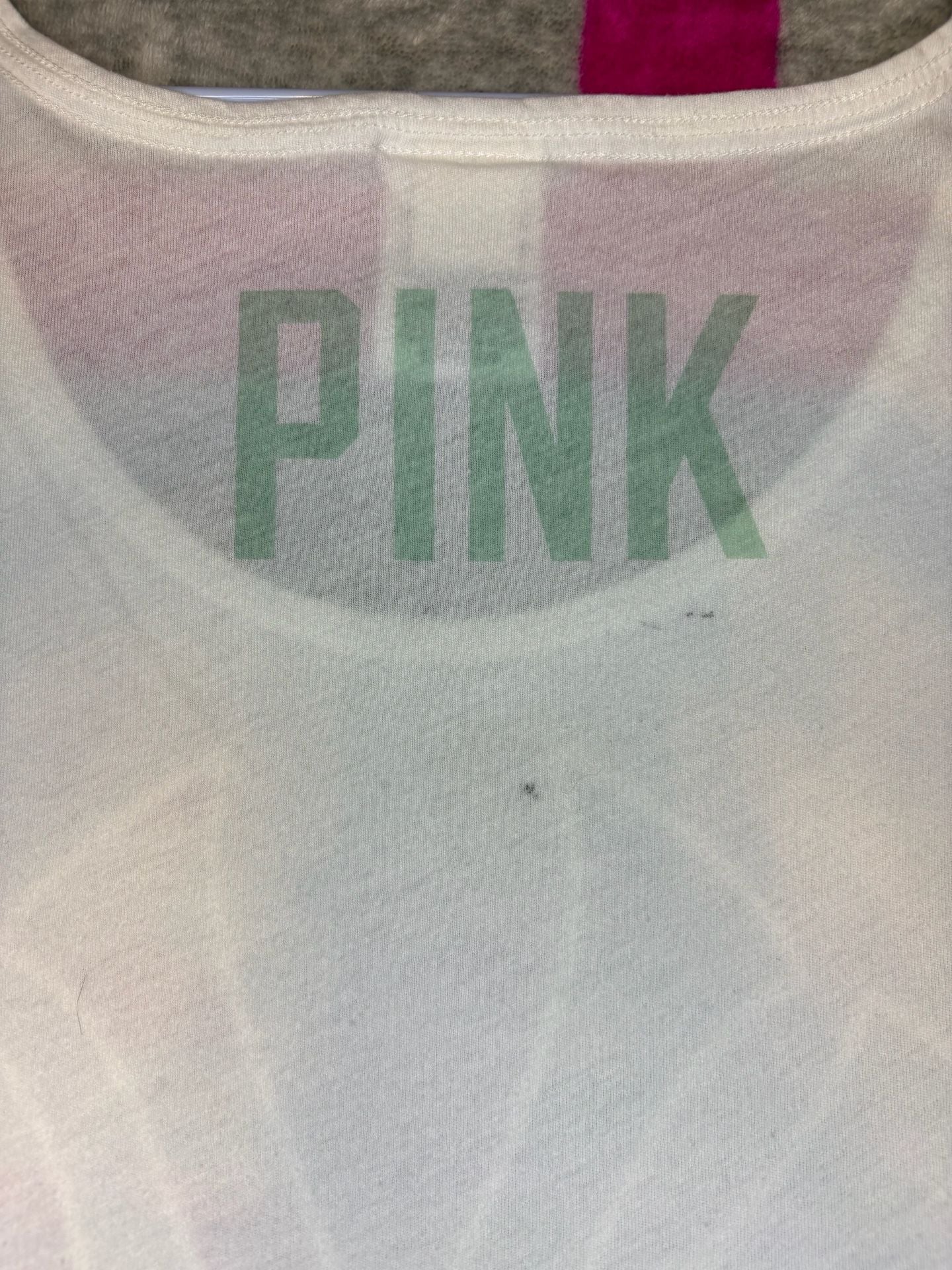 Pink Victoria's Secret New York Yankees Tank Top Size M White 6