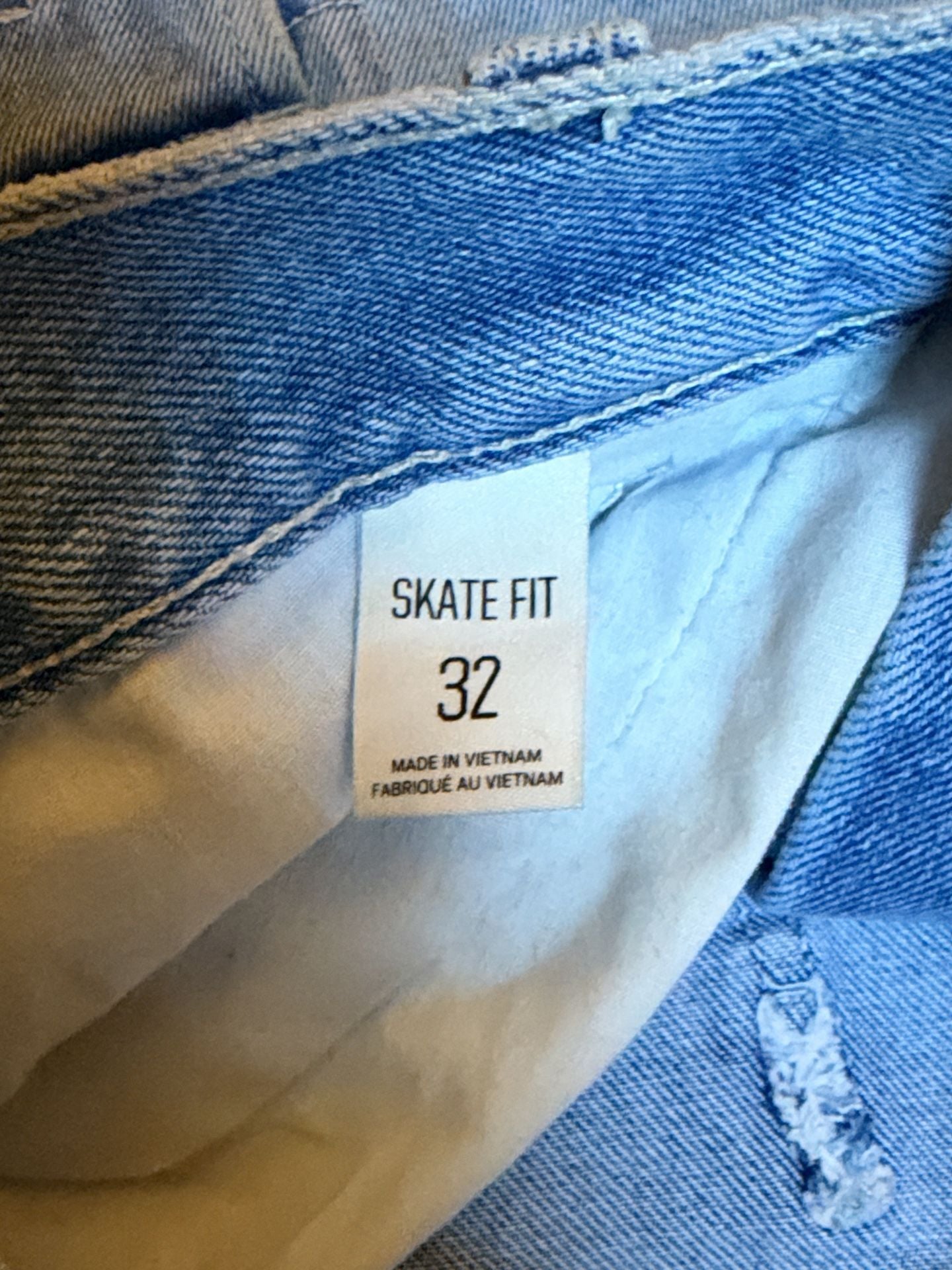 BDG Skate Fit Cargo Jeans Size 32 Light Wash Denim Utility Pants 4
