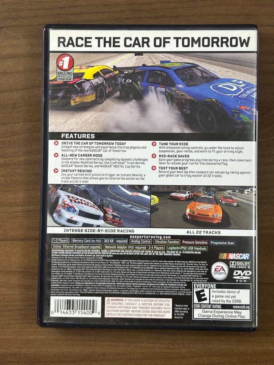 NASCAR 08 Sony PlayStation 2 PS2 2007 Racing Game With Manual 3