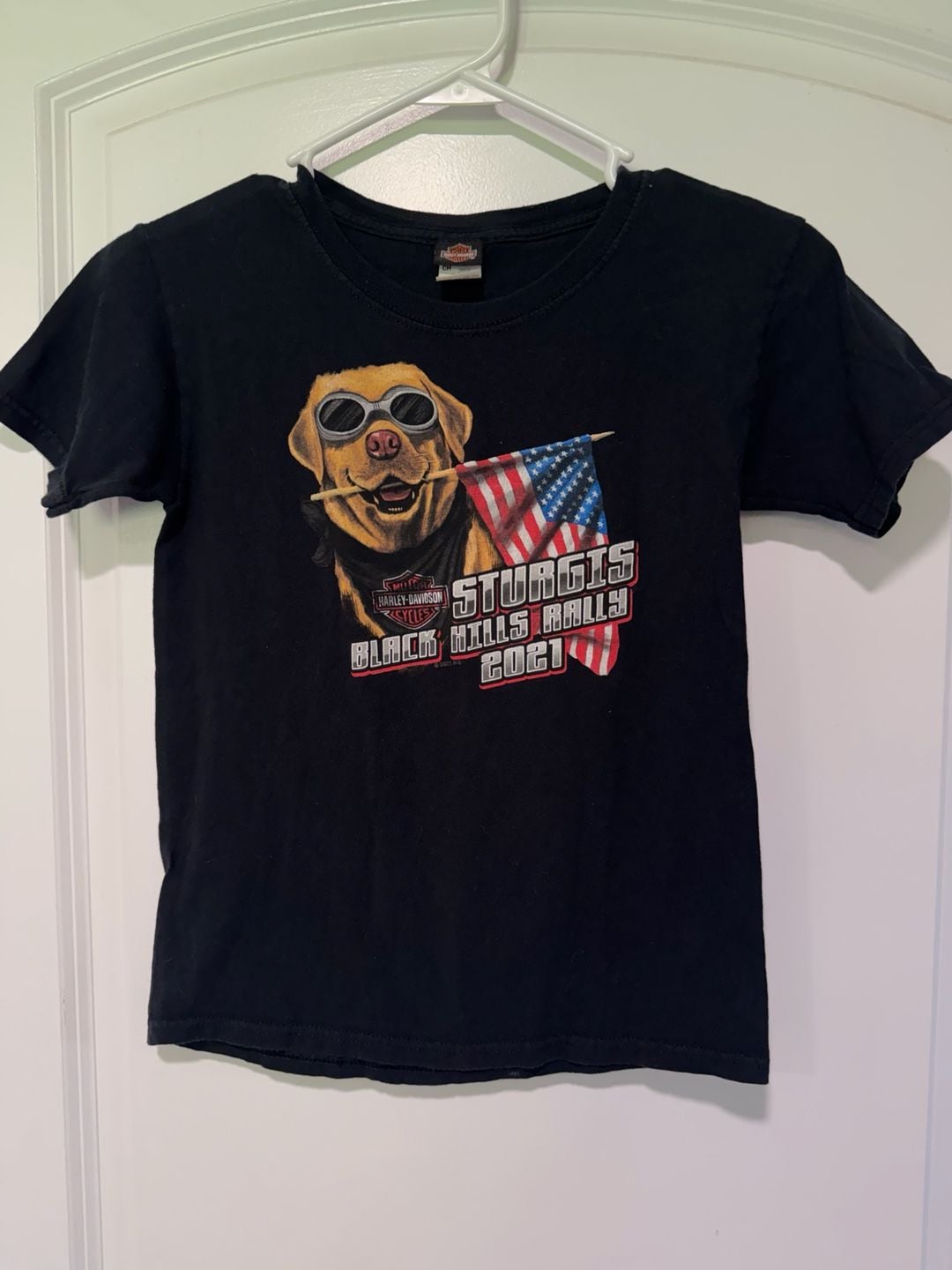 Harley Davidson Sturgis Black Hills Rally 2021 Motorcycle Graphic Tee Youth S 2