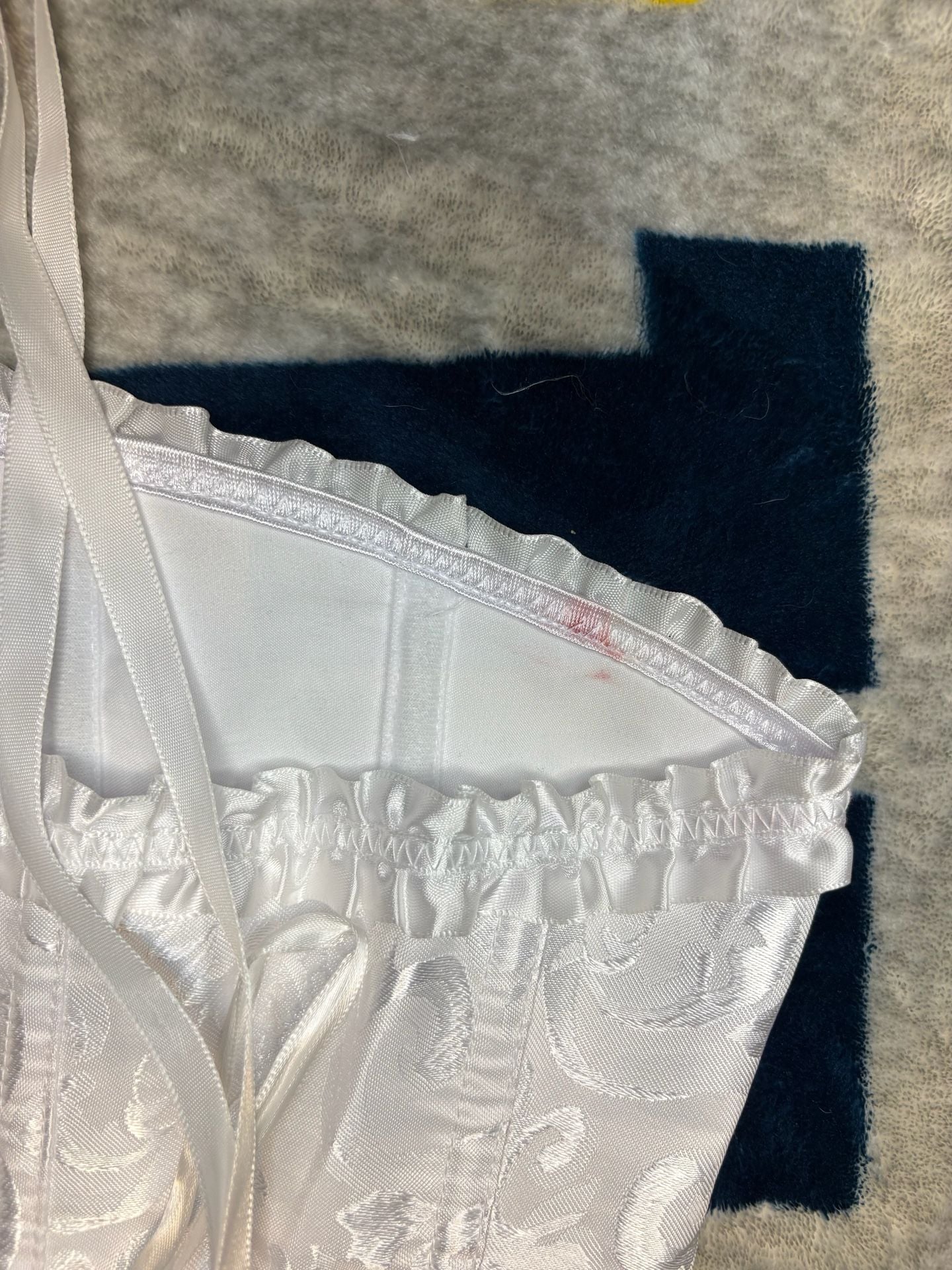SPIRIT White Brocade Corset Size L 6