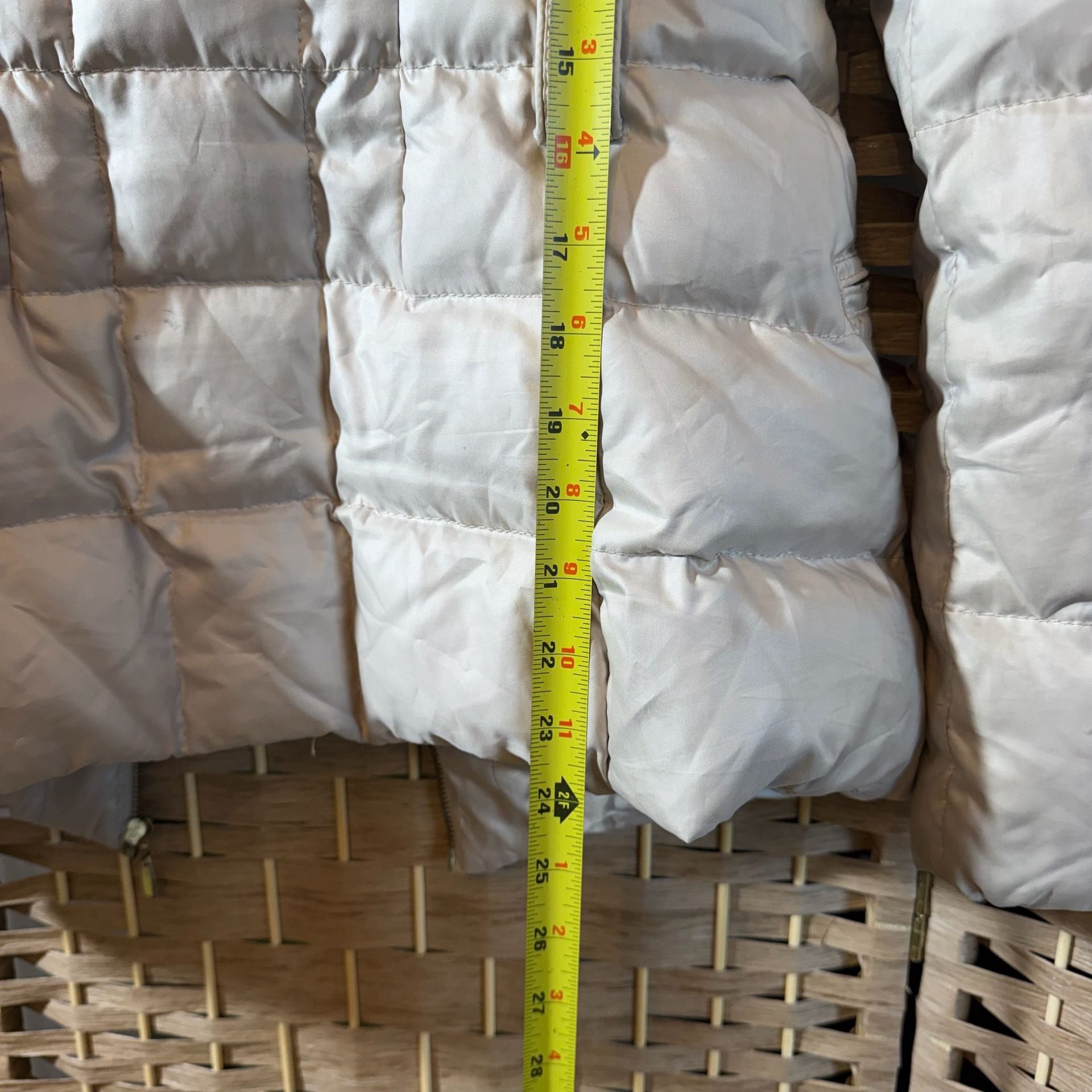 Zara Woman Down Jacket Size S Champagne Puffer Coat 10