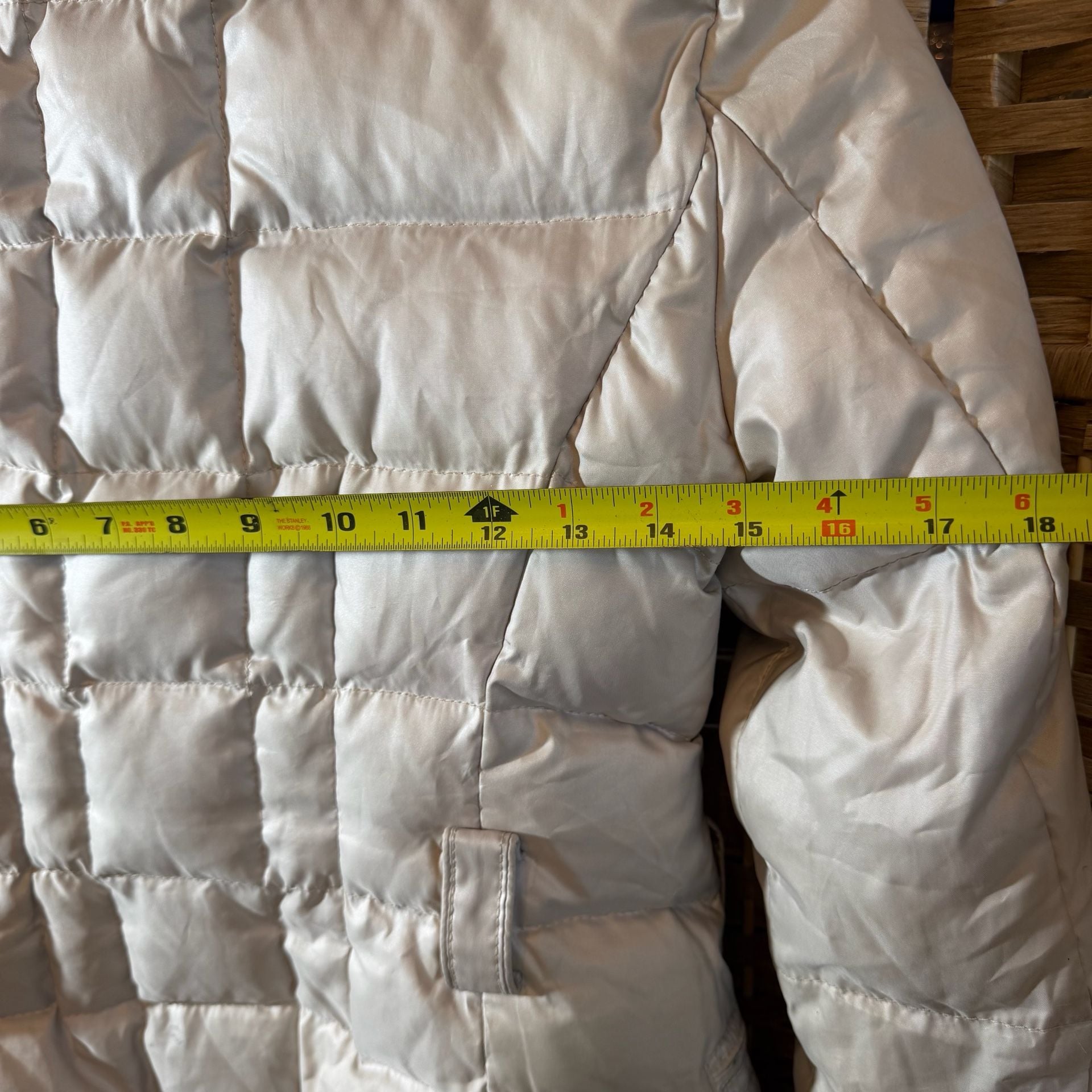 Zara Woman Down Jacket Size S Champagne Puffer Coat 12