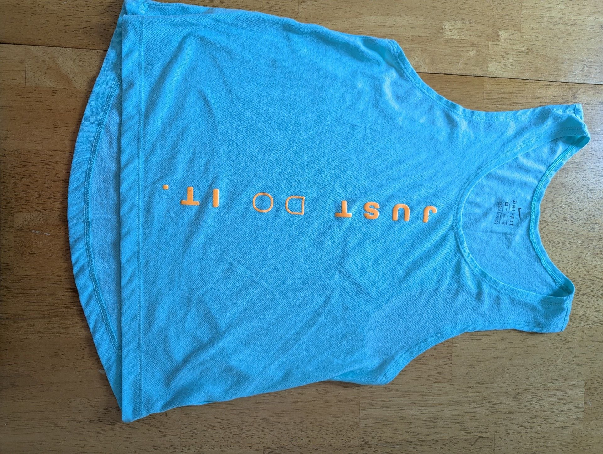 Nike Dri-FIT Tank Top Size XS Blue Just Do It Athletic Shirt 3