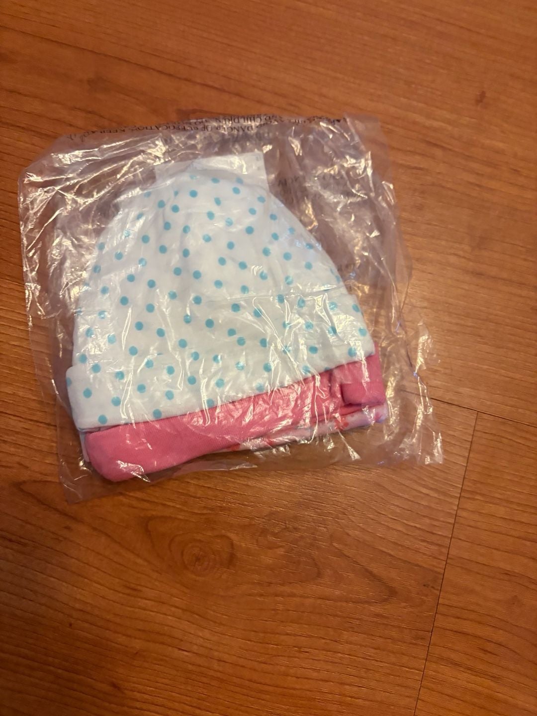 Gerber Baby Hats Size 0-6M Girls Pink Floral Polka Dot Set of 3 3