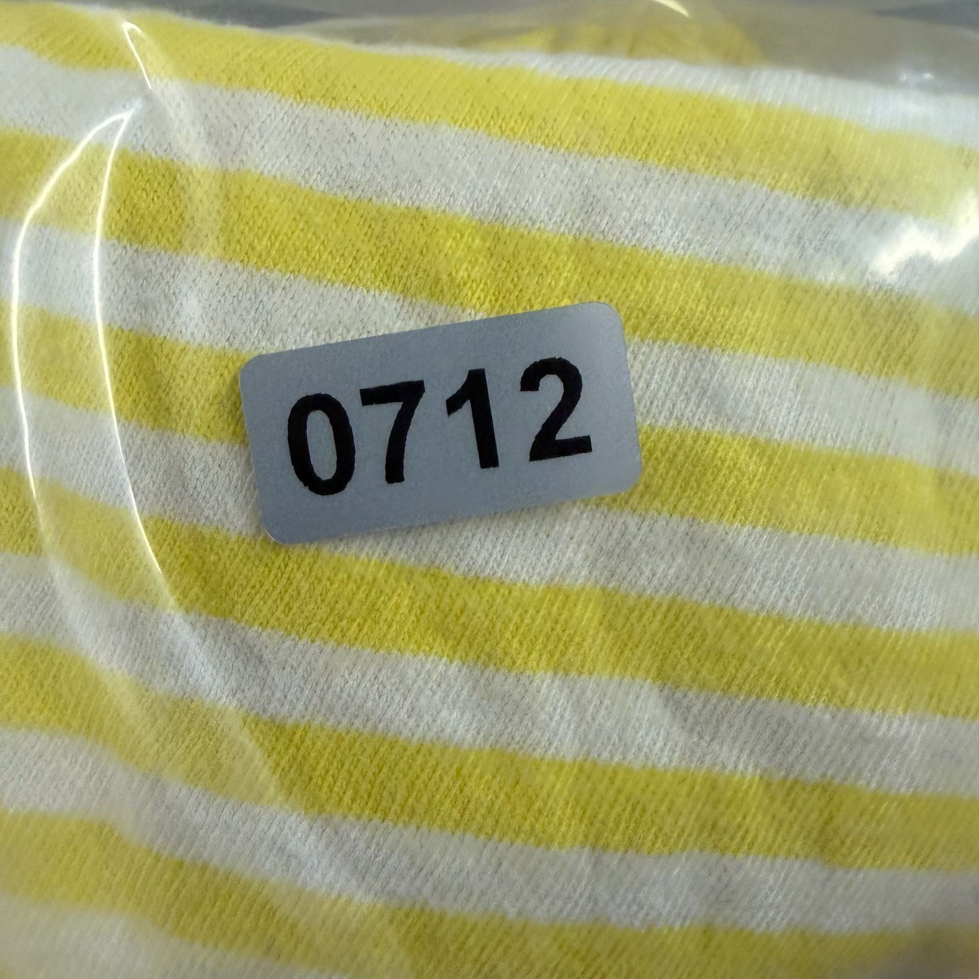 Ralph Lauren Striped V-Neck T-Shirt Size L Yellow White 8